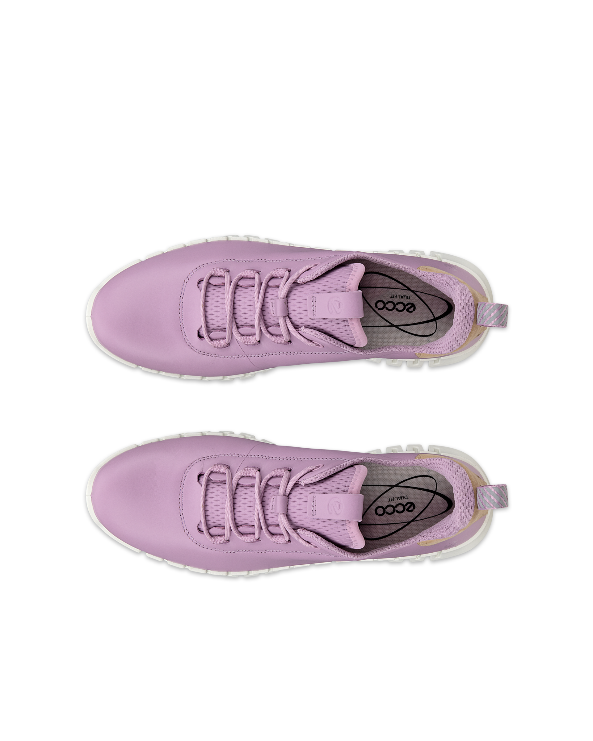 ECCO® Gruuv Damen Ledersneaker - Lila - Top left pair