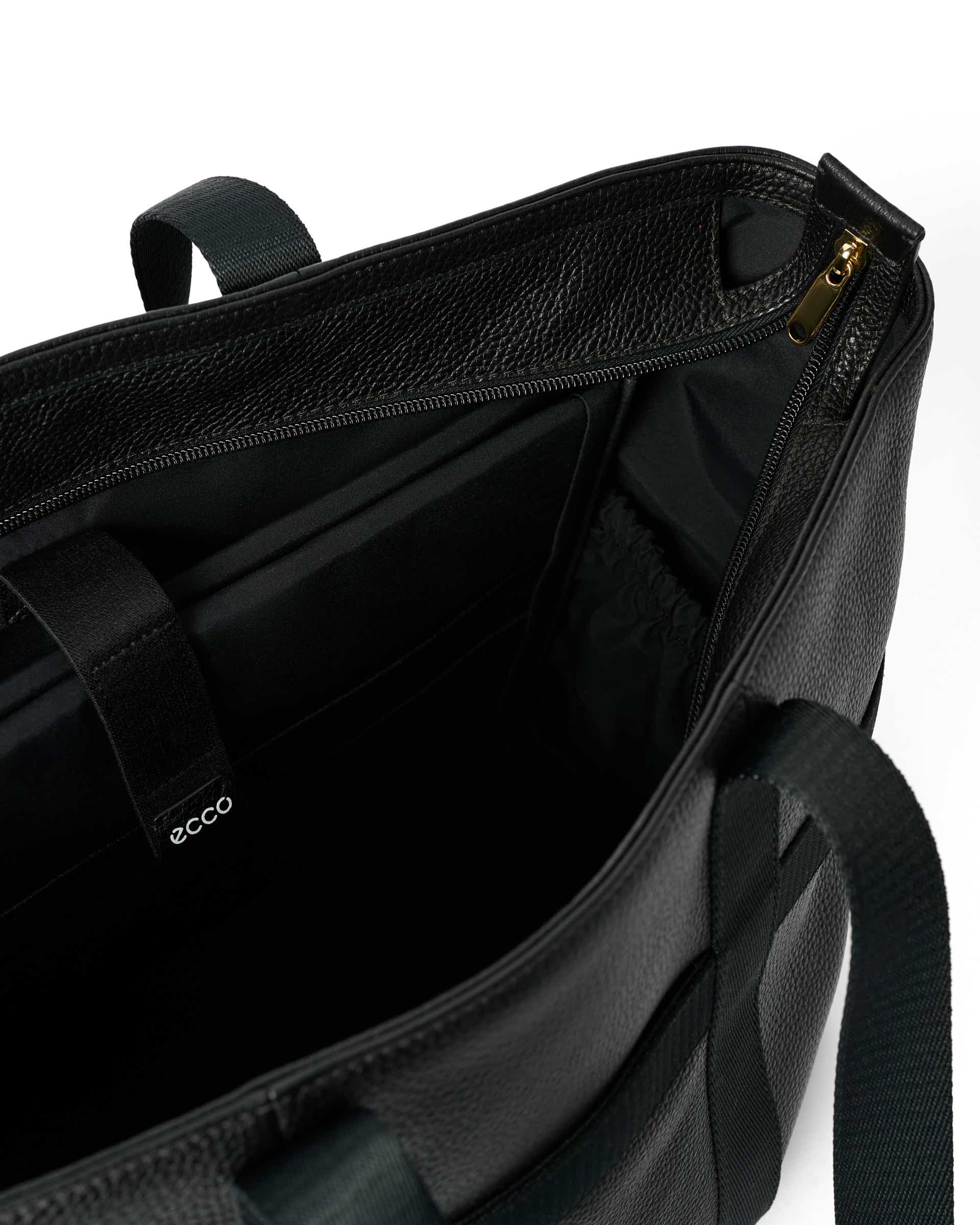 ECCO® Leather Tote Bag - Black - Inside