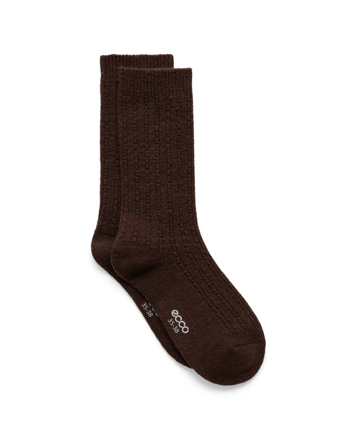 ECCO Hygge Cable Knit Mid-Cut — Brown