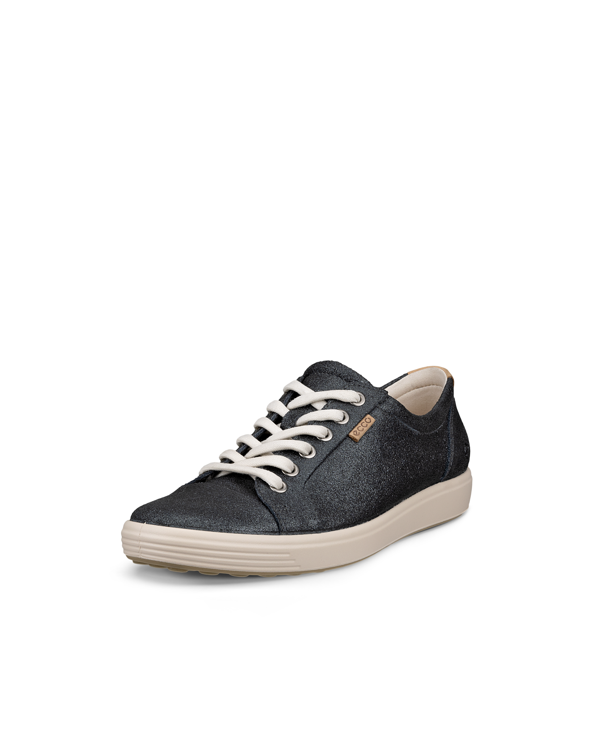 ECCO Soft 7 ウィメンズ レザースニーカー - メタリック - Main