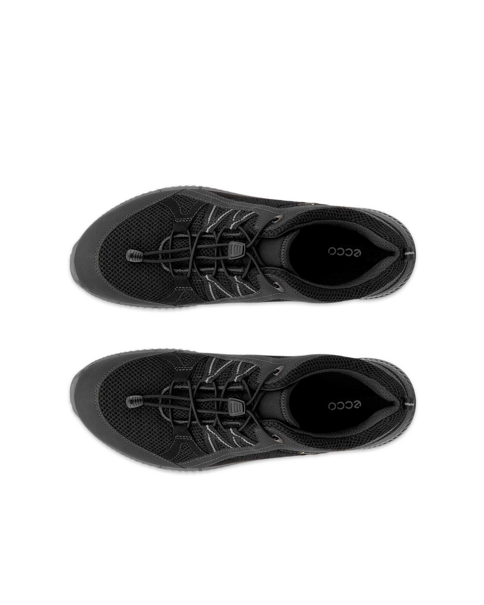 Men's ECCO® Terracruise II Textile Gore-Tex Shoe - Black - Top left pair