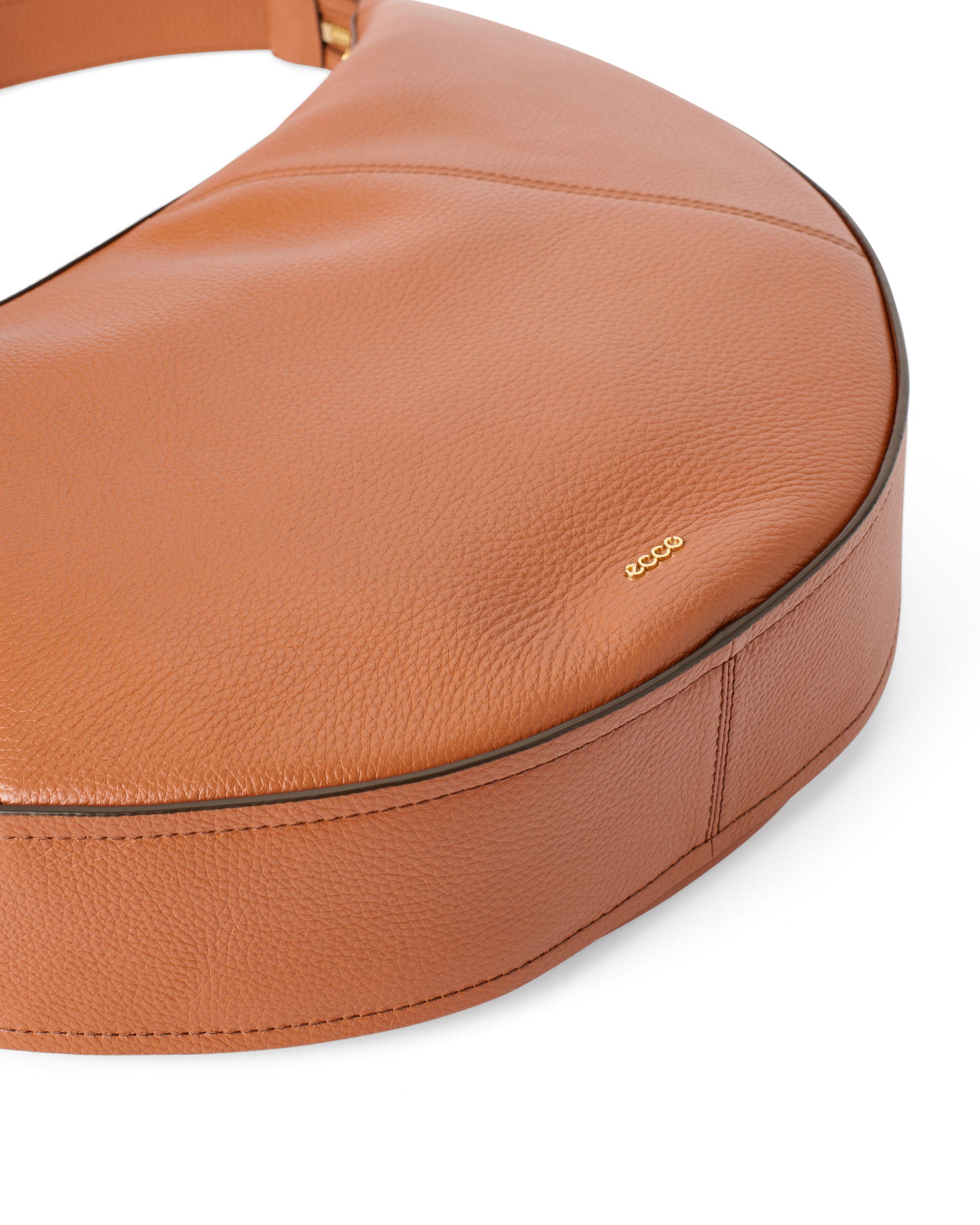 ECCO® Fortune Bag bőr hobo táska - Barna - Detail-2