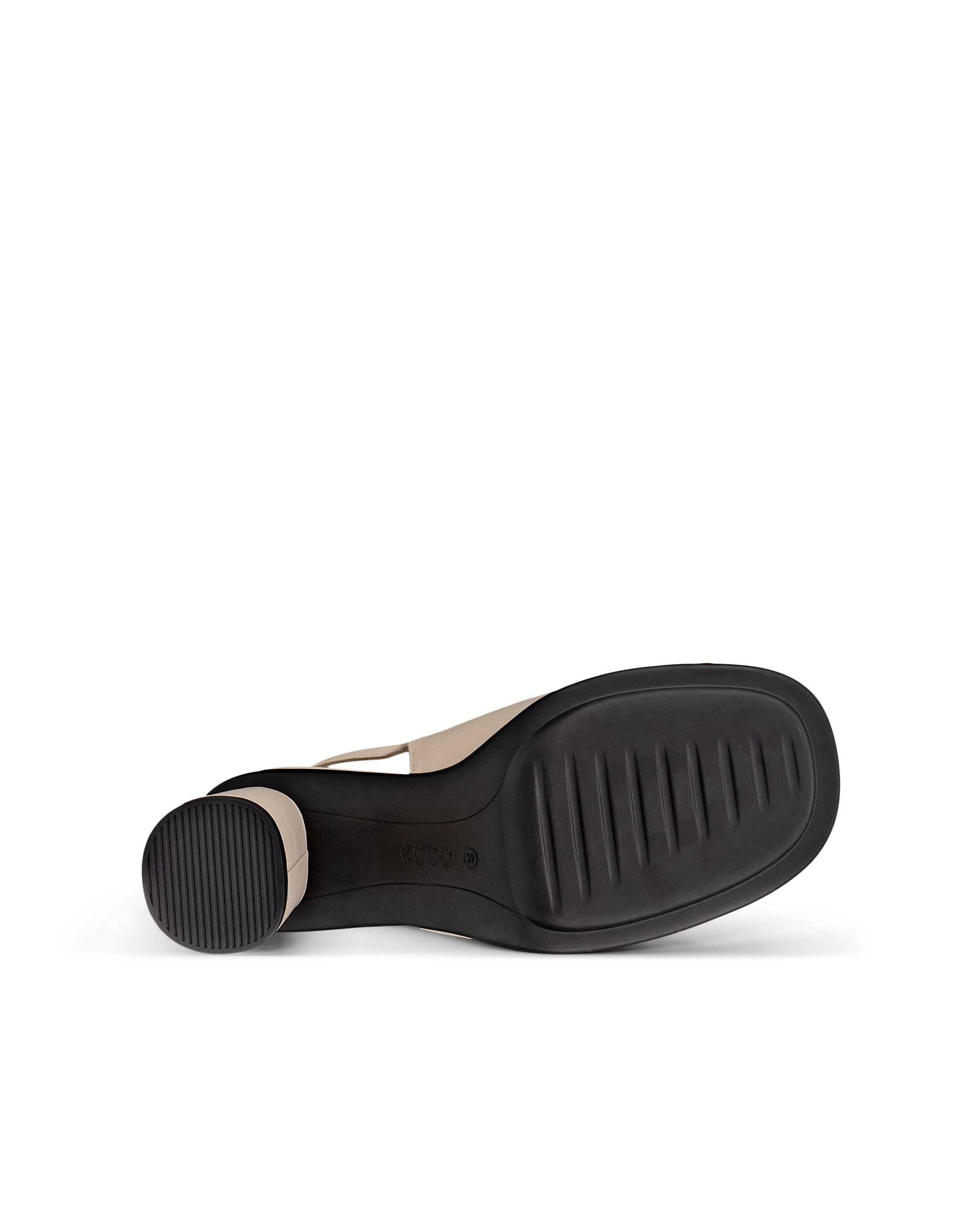 Women's ECCO® Sculpted Alba 65 Leather Heeled Sandal - Beige - Sole