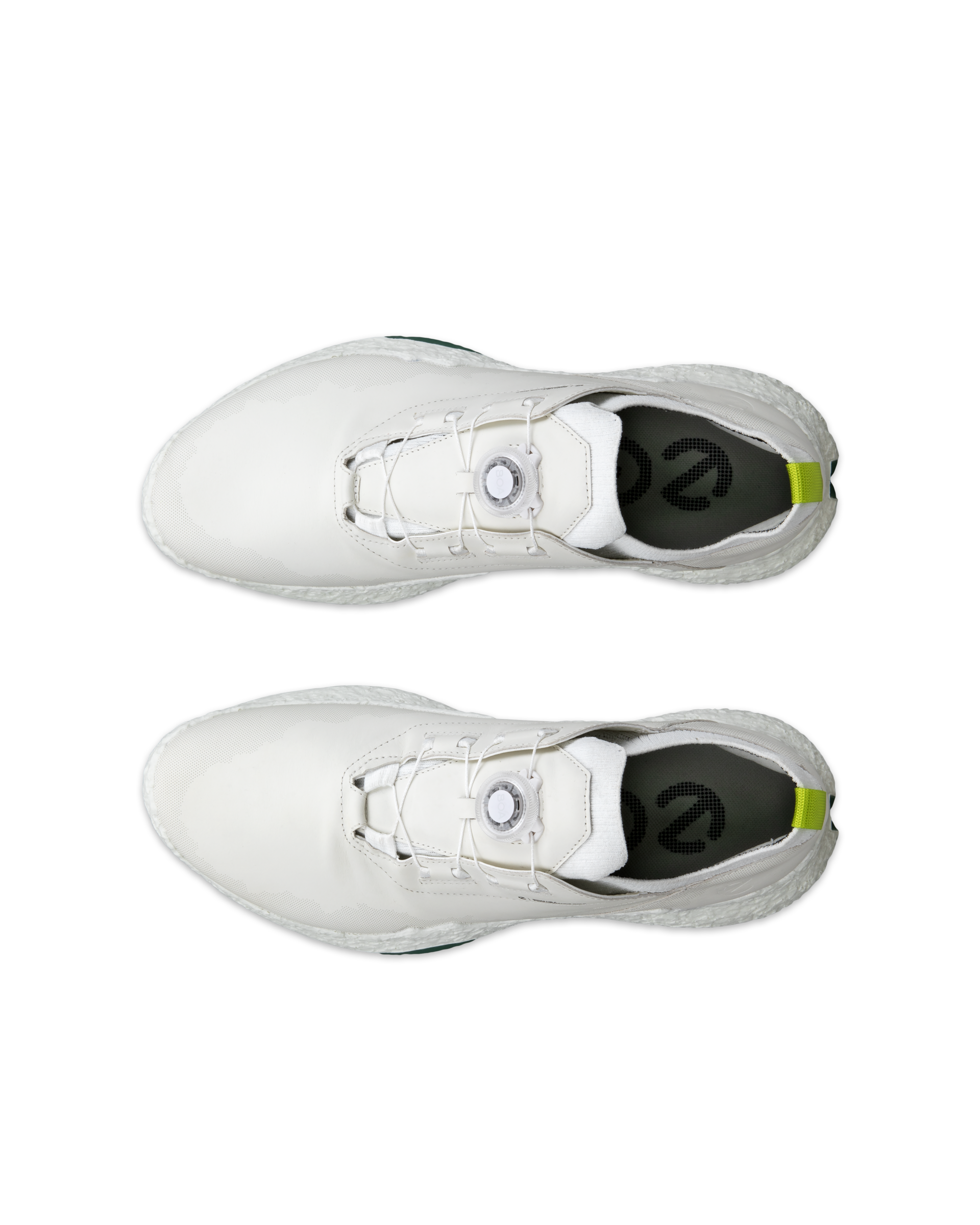 Zapatos golf impermeable de piel ECCO® Golf BIOM H5 para hombre - Blanco - Top left pair