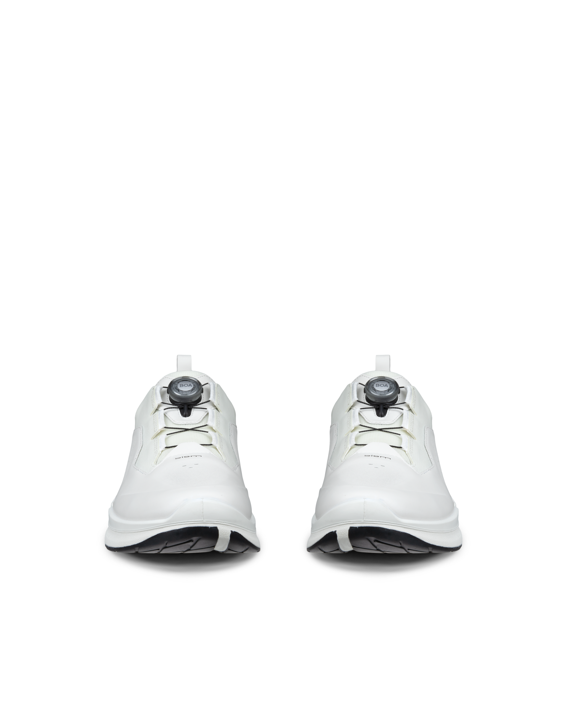 Men's ECCO® Biom 2.2 BOA Leather Sneaker - White - Front pair