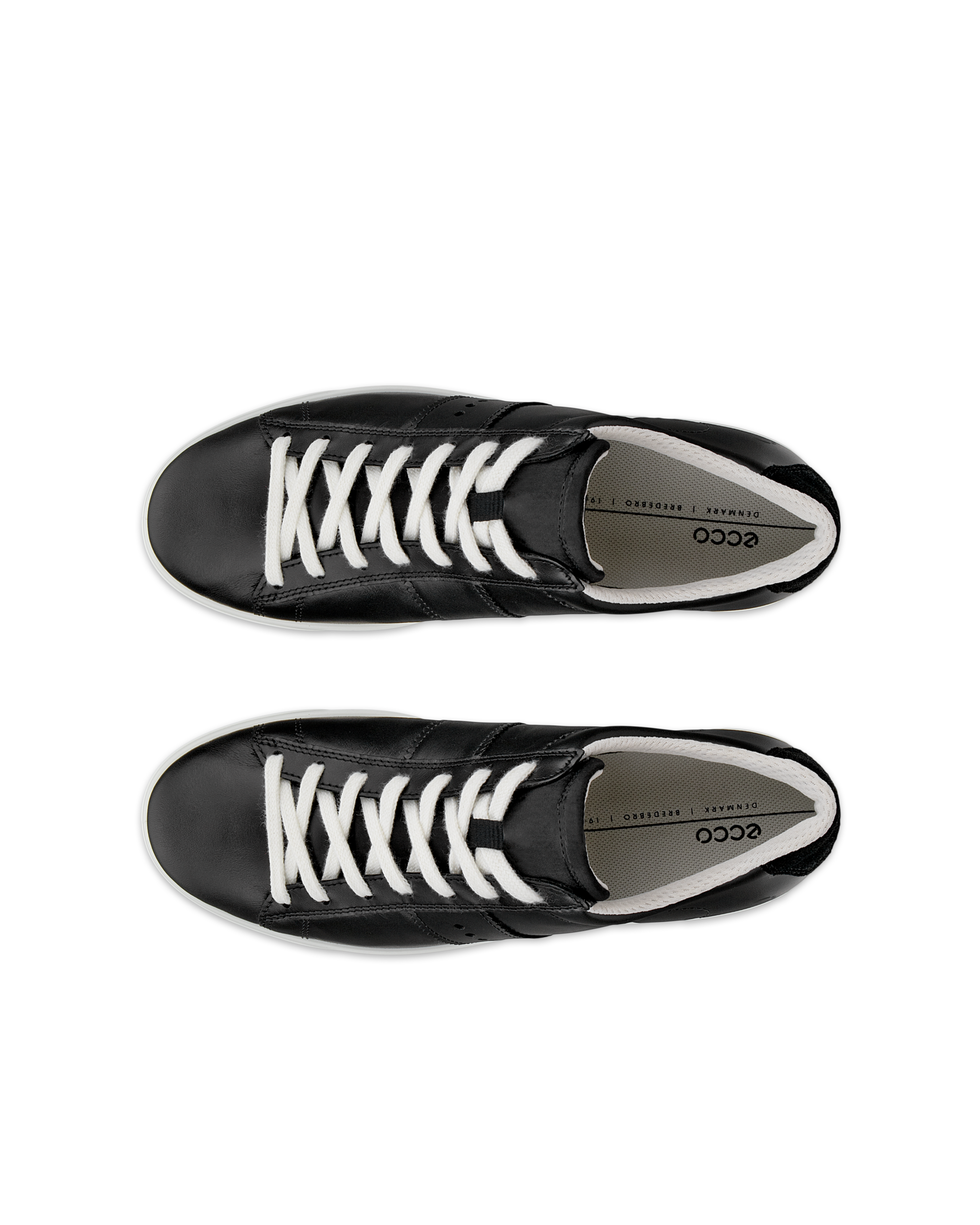 Zapatillas de piel ECCO® Street Lite para mujer - Negro - Top left pair