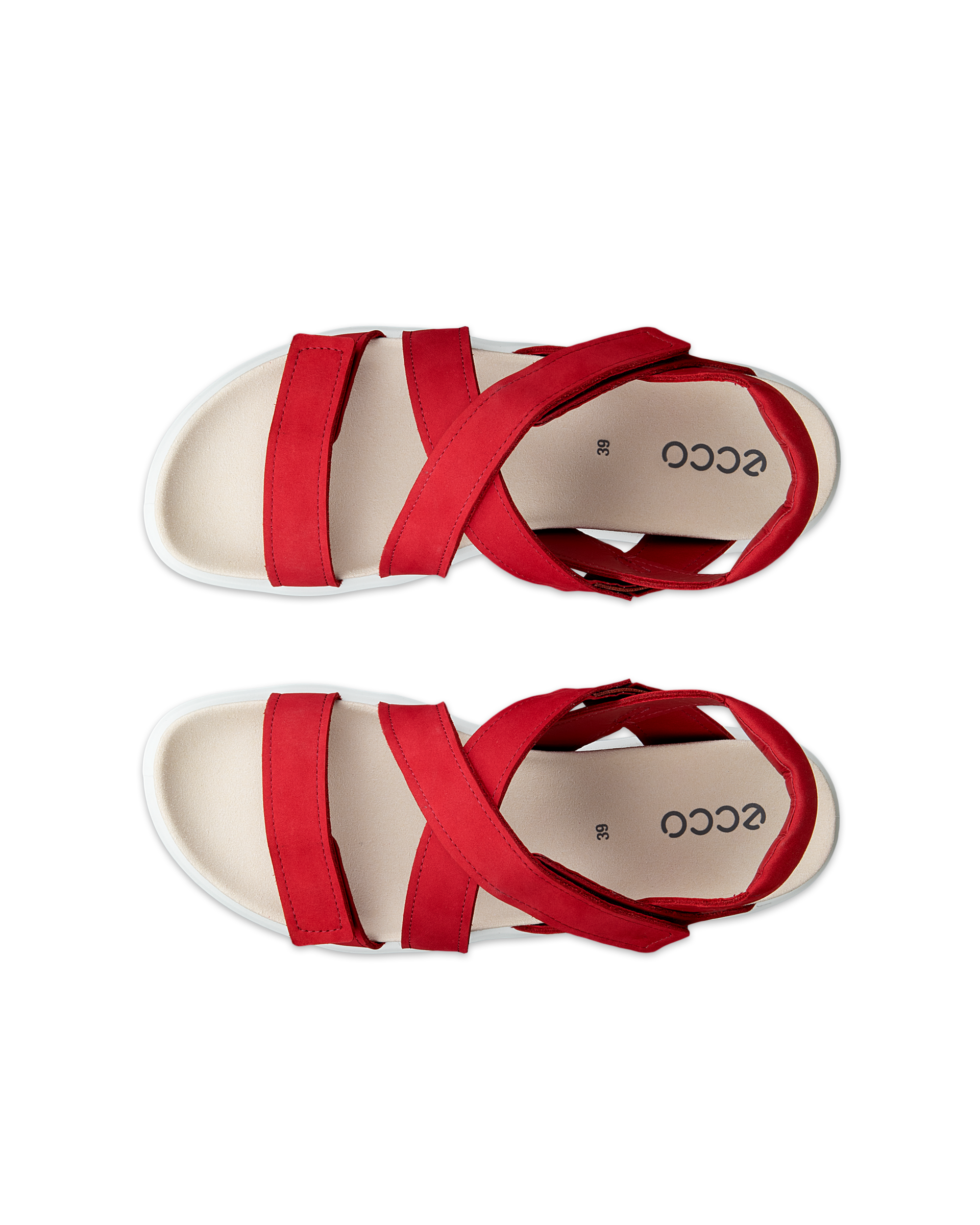 ECCO Soft Sandal — Red