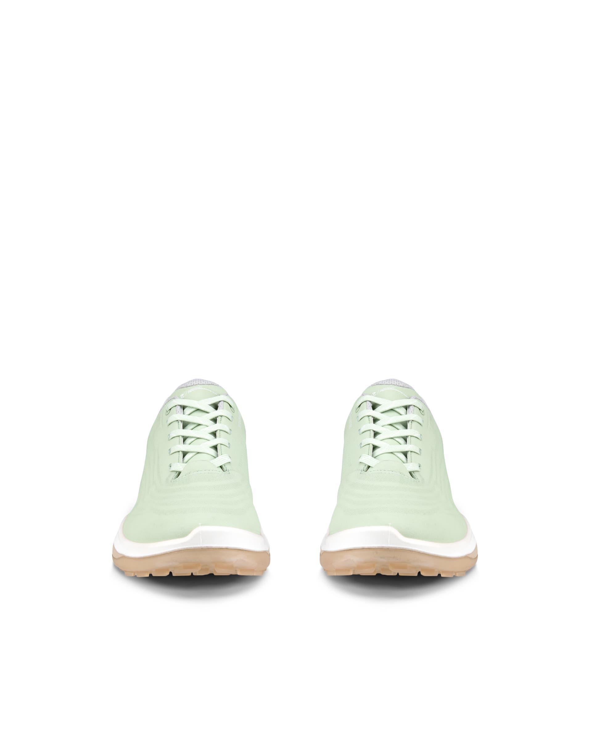 ECCO LT1 GOLF LACE Women  ウィメンズ レザーウォータープルーフゴルフシューズ - グリーン - Front pair