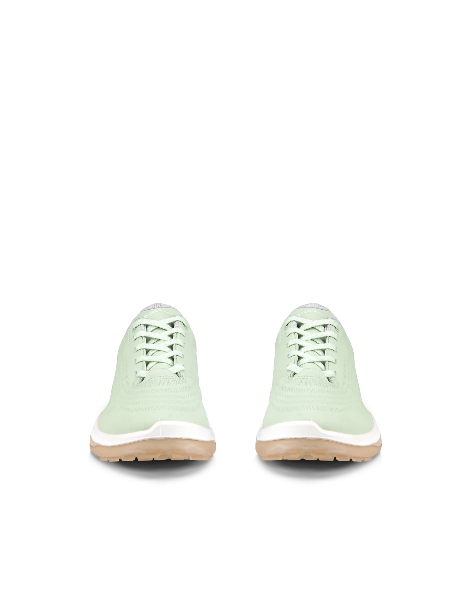 ECCO LT1 GOLF LACE Women  ウィメンズ レザーウォータープルーフゴルフシューズ - グリーン - Front pair