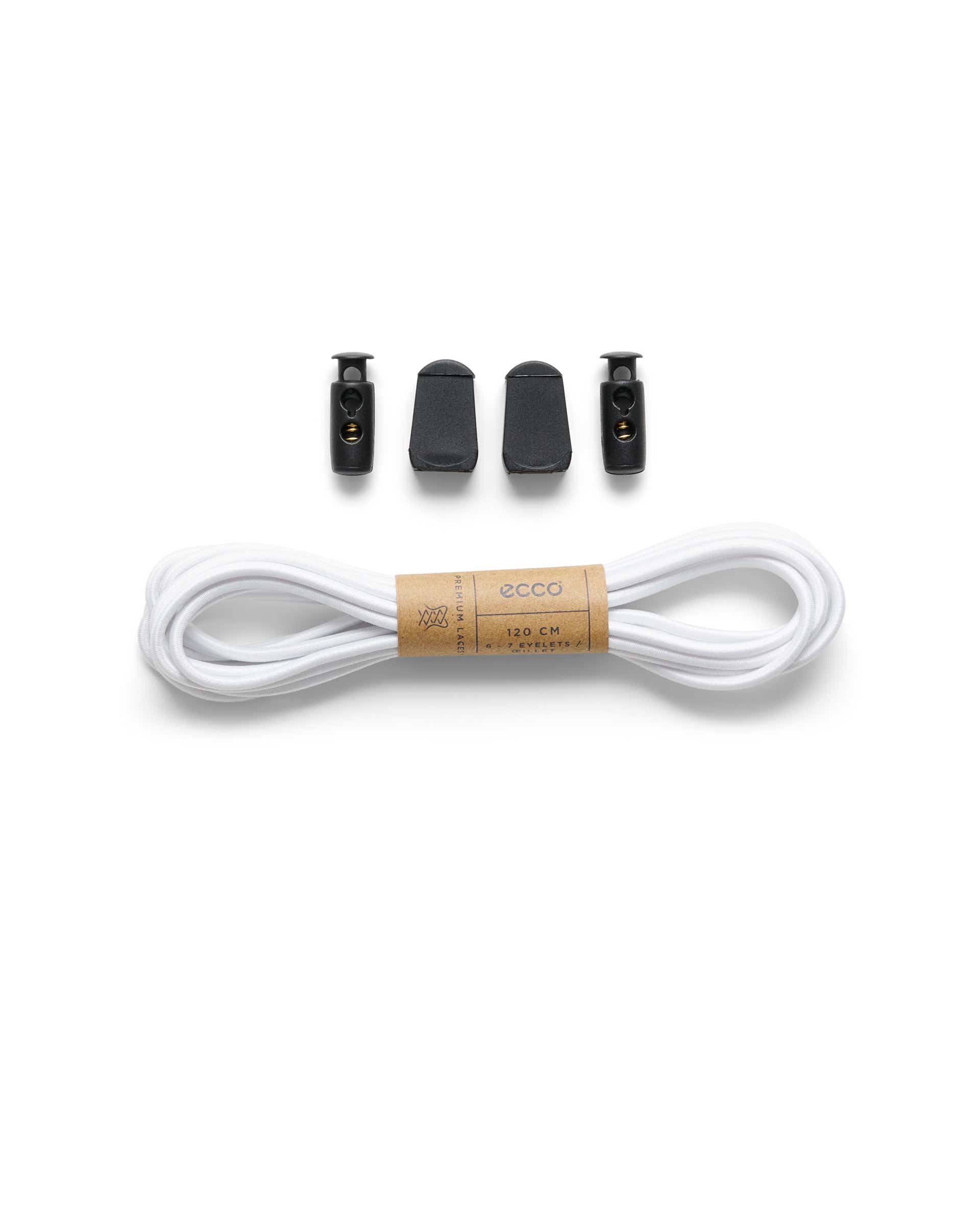 ECCO® Fast Lock snørebånd - Hvid - Main