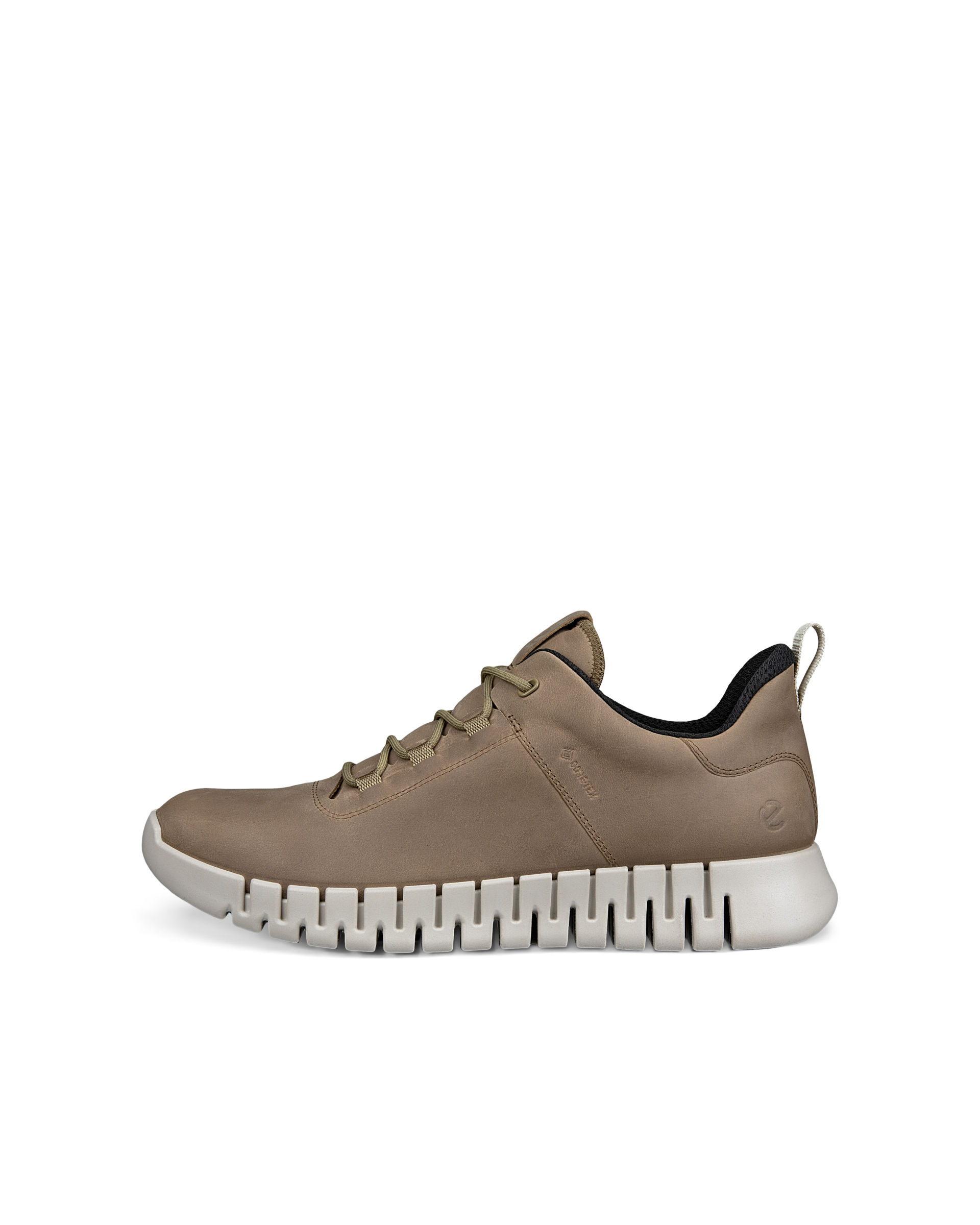 ECCO Gruuv MEN メンズ レザーGore-Texスニーカー - ブラウン - Outside