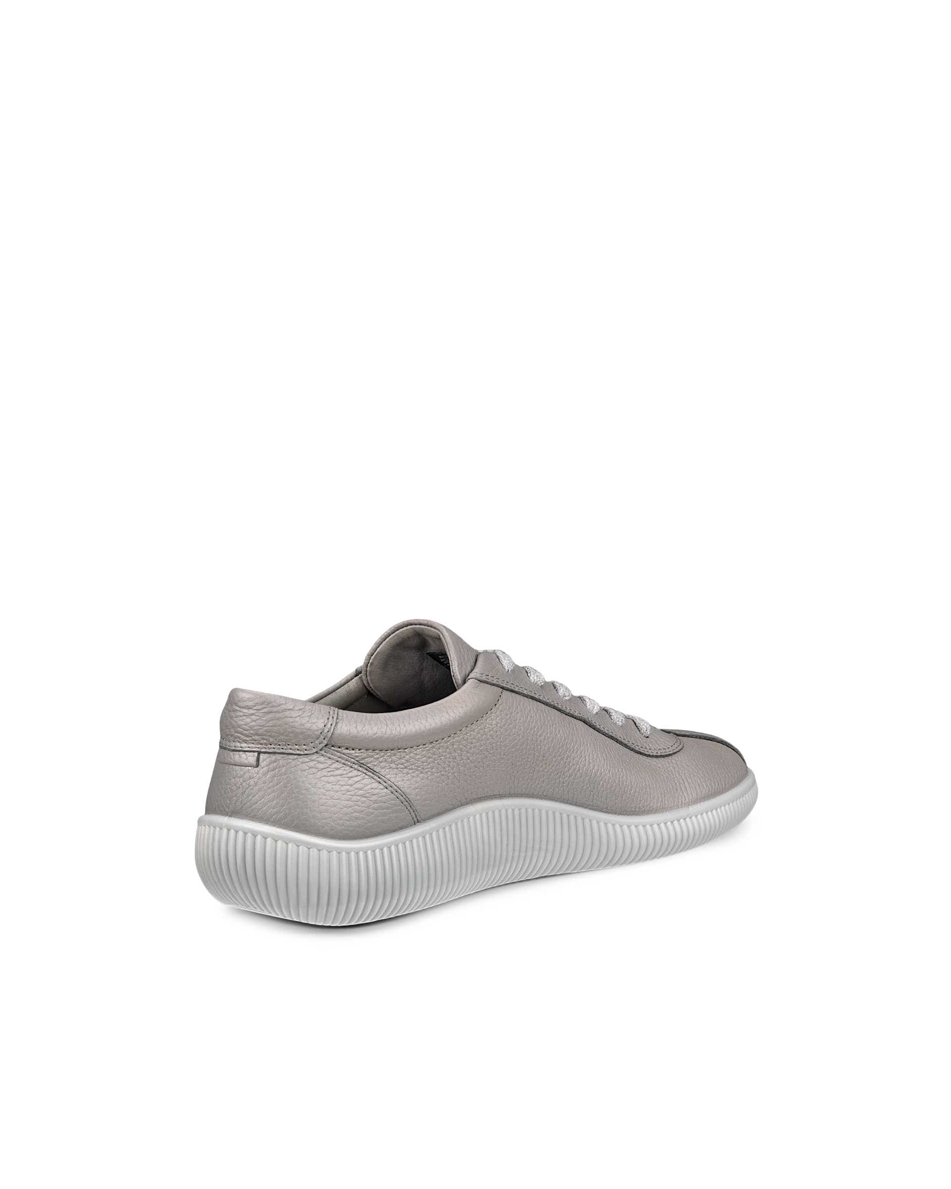 ECCO® Soft Zero Herren Ledersneaker - Grau - Back