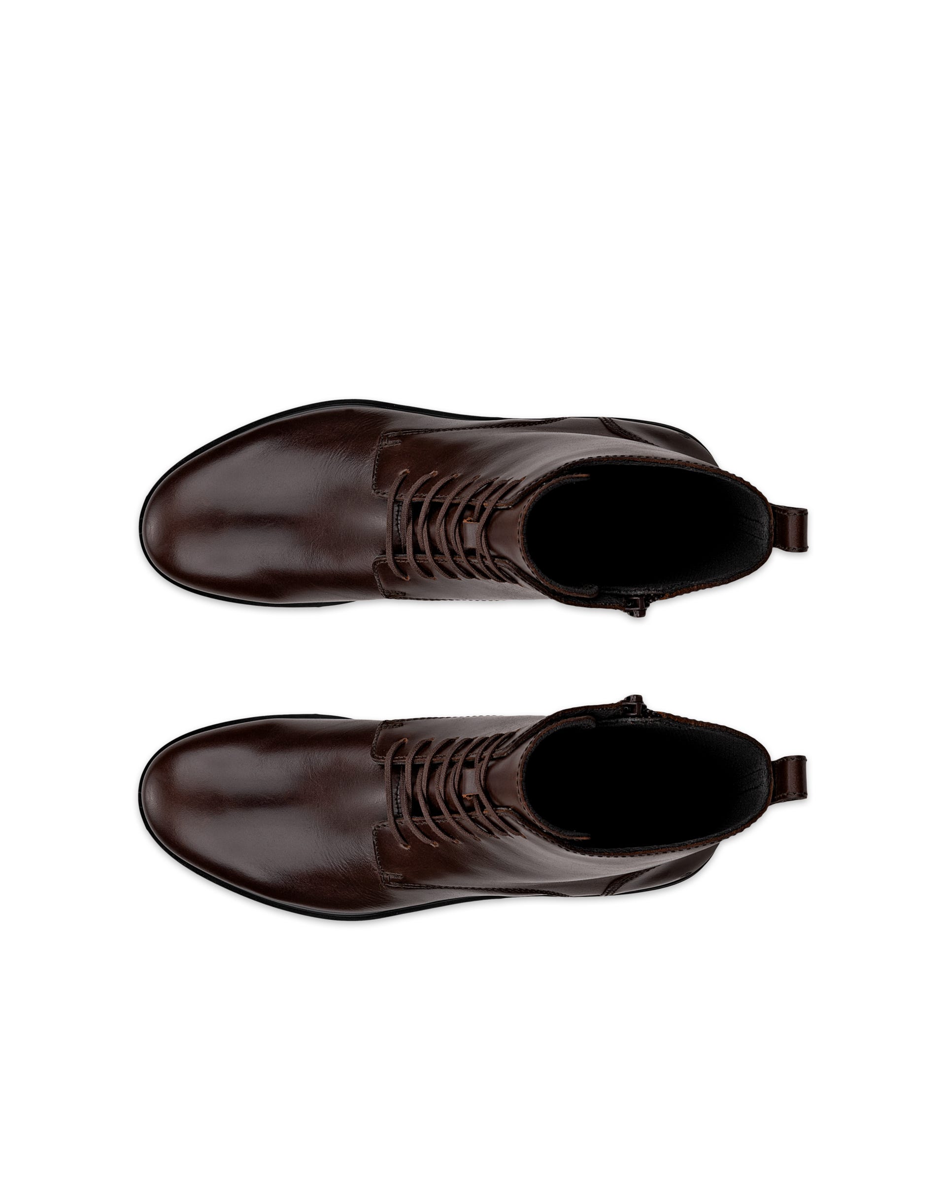 ECCO Dress Classic 15 ウィメンズ レザーレースアップブーツ - ブラウン - Top left pair