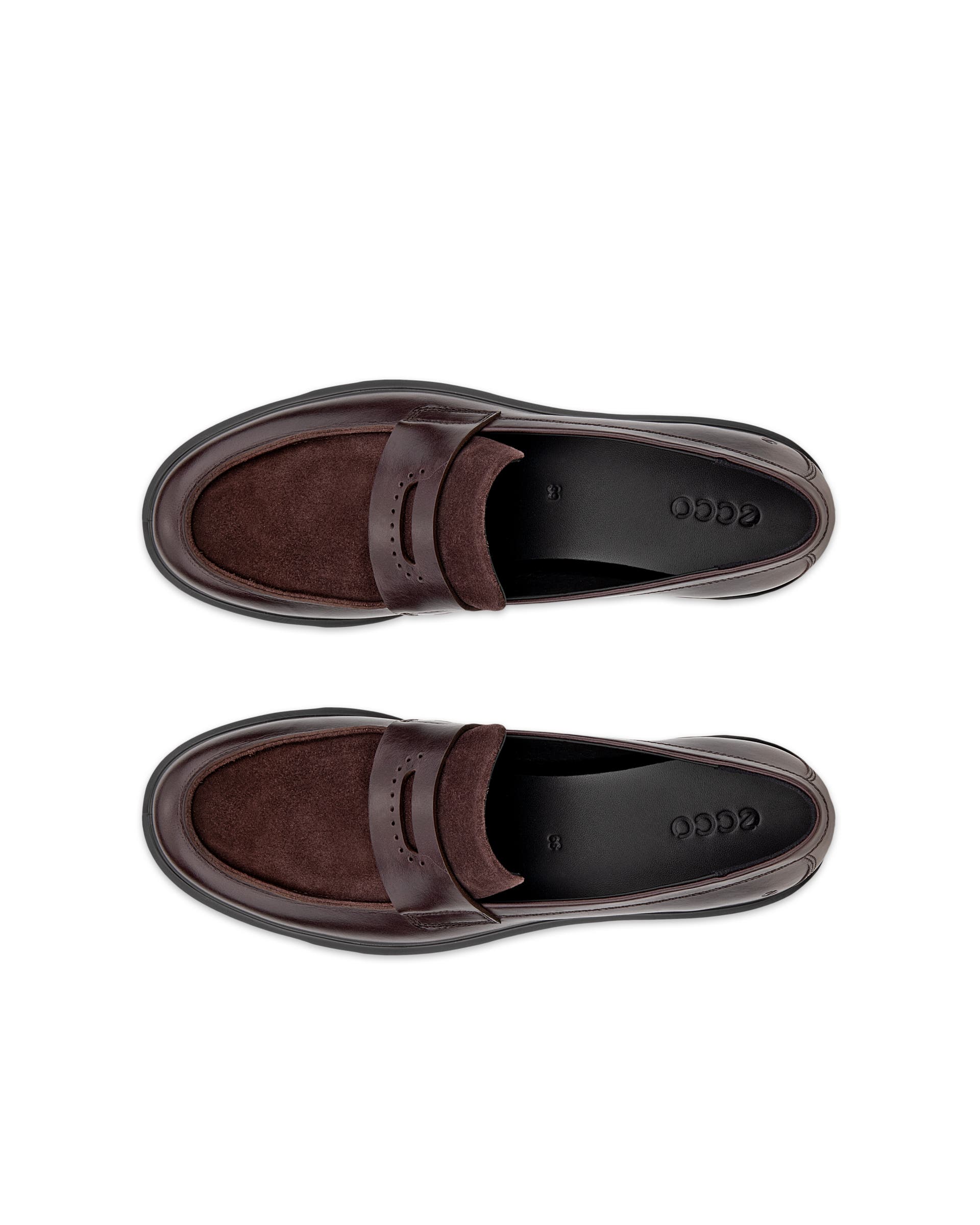 ECCO® METROPOLE VIENNA Skinnloafer dam - Brun - Top left pair