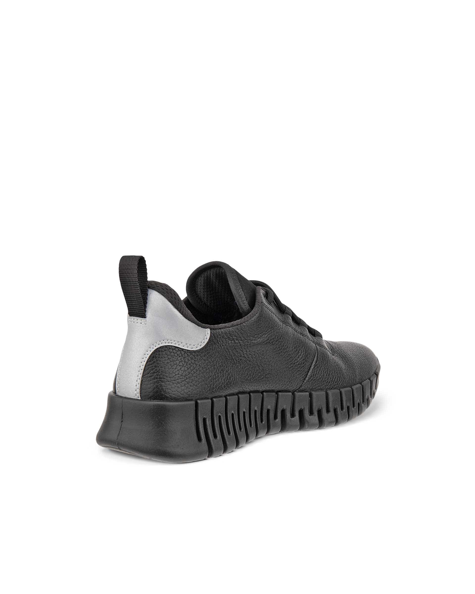 ECCO Gruuv WOMEN ウィメンズ レザーGore-Texスニーカー - ブラック - Back