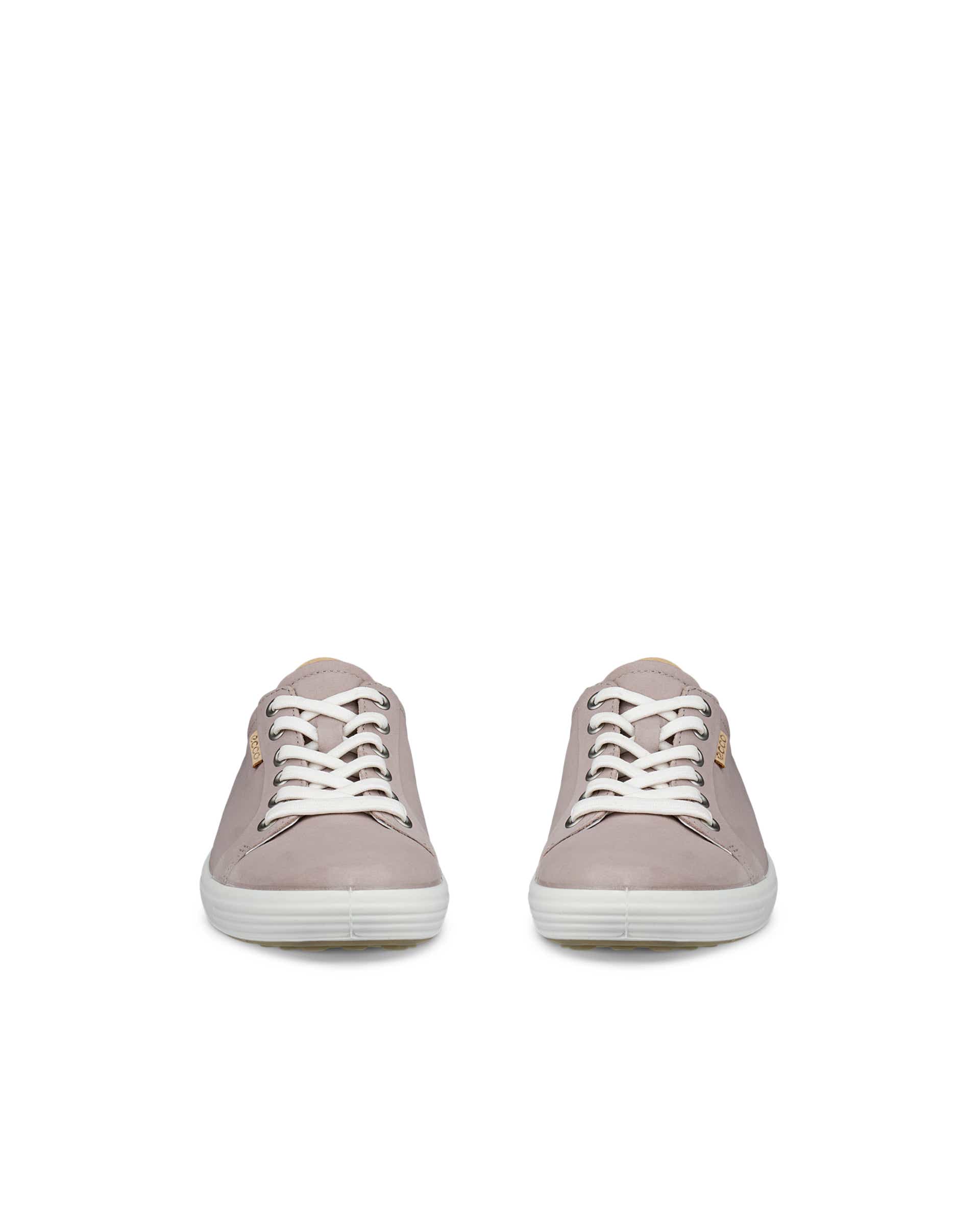 ECCO® Soft 7 baskets en nubuck pour femme - Gris - Front pair