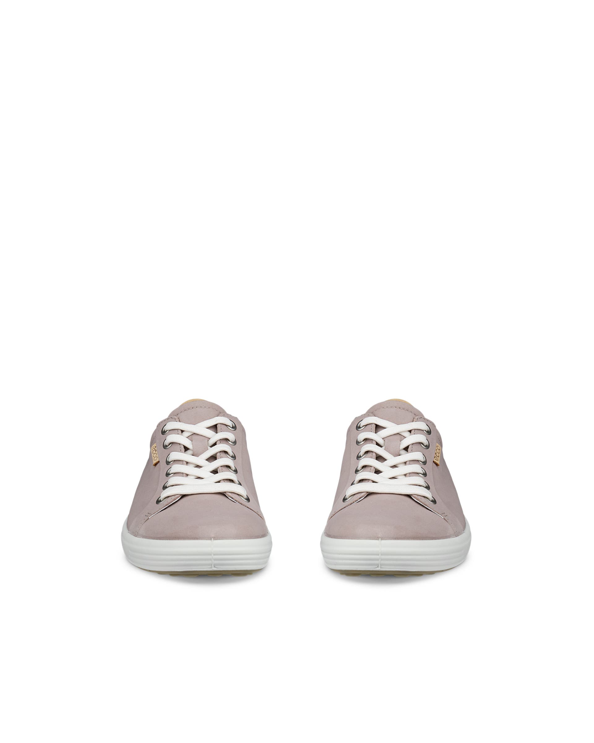 ECCO® Soft 7 baskets en nubuck pour femme - Gris - Front pair