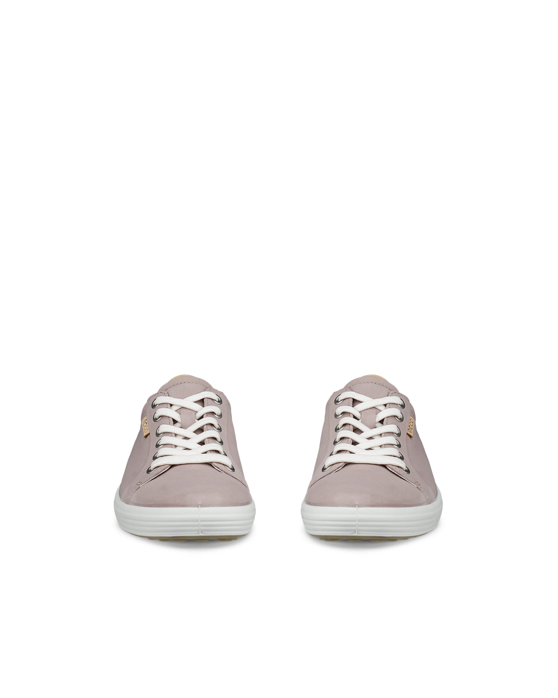 ECCO® Soft 7 baskets en nubuck pour femme - Gris - Front pair