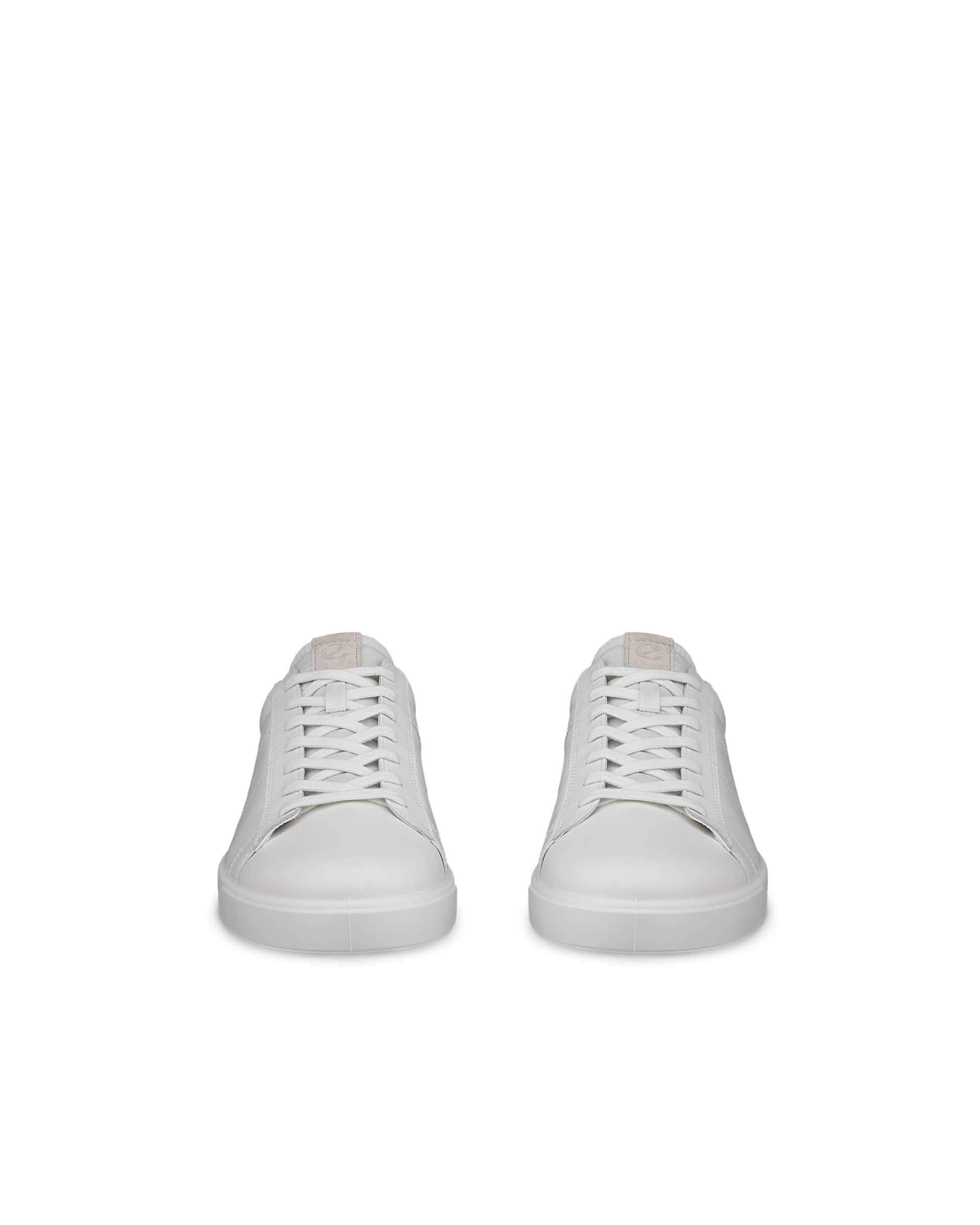Zapatillas de piel ECCO® Street Lite para hombre - Blanco - Front pair