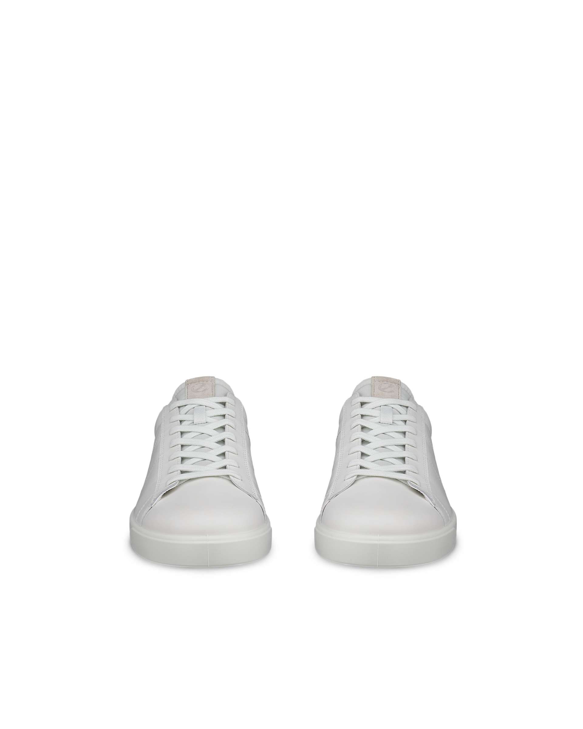 ECCO® Street Lite baskets en cuir pour homme - Blanc - Front pair