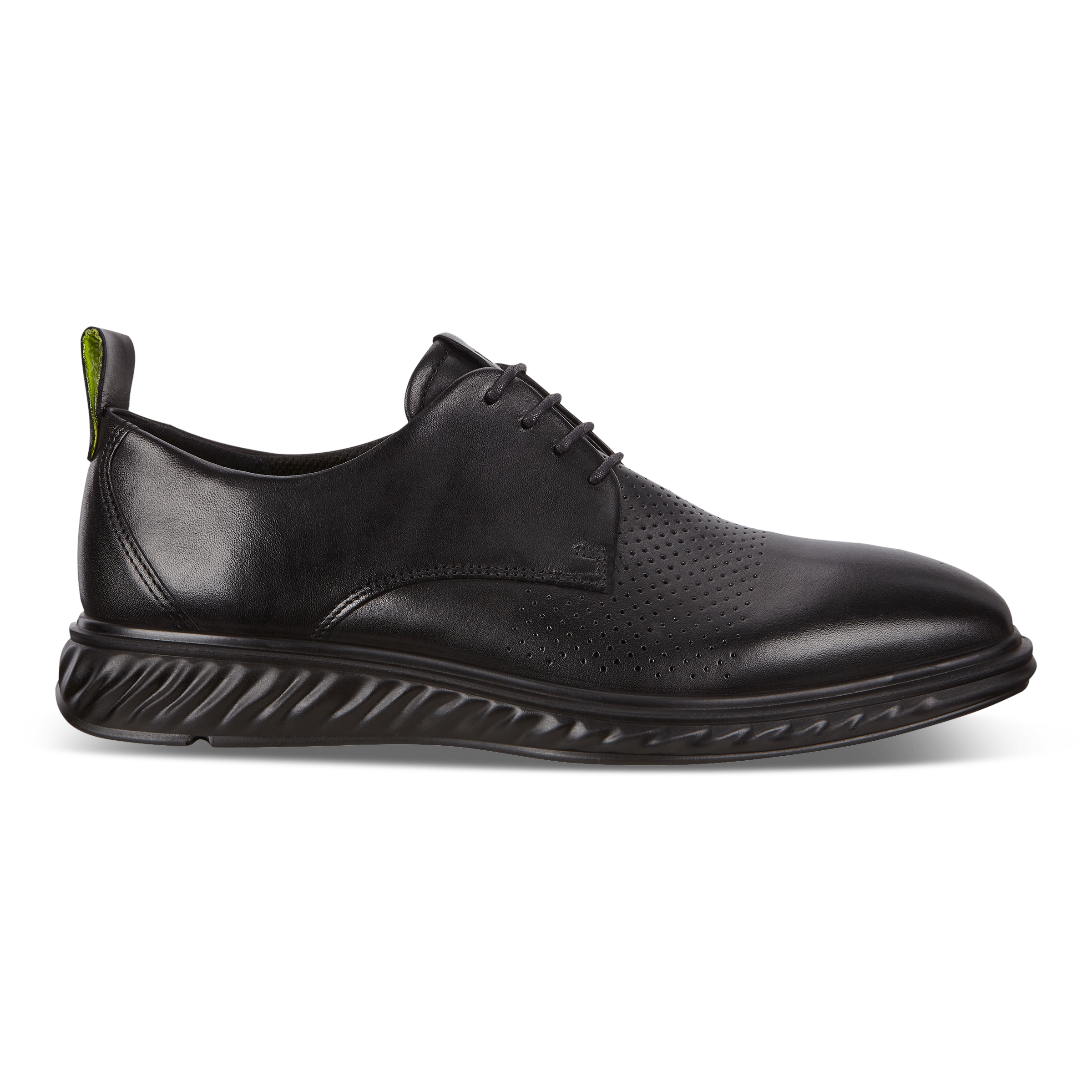 ECCO ST.1 Hybrid Lite メンズ レザーダービーシューズ | ブラック