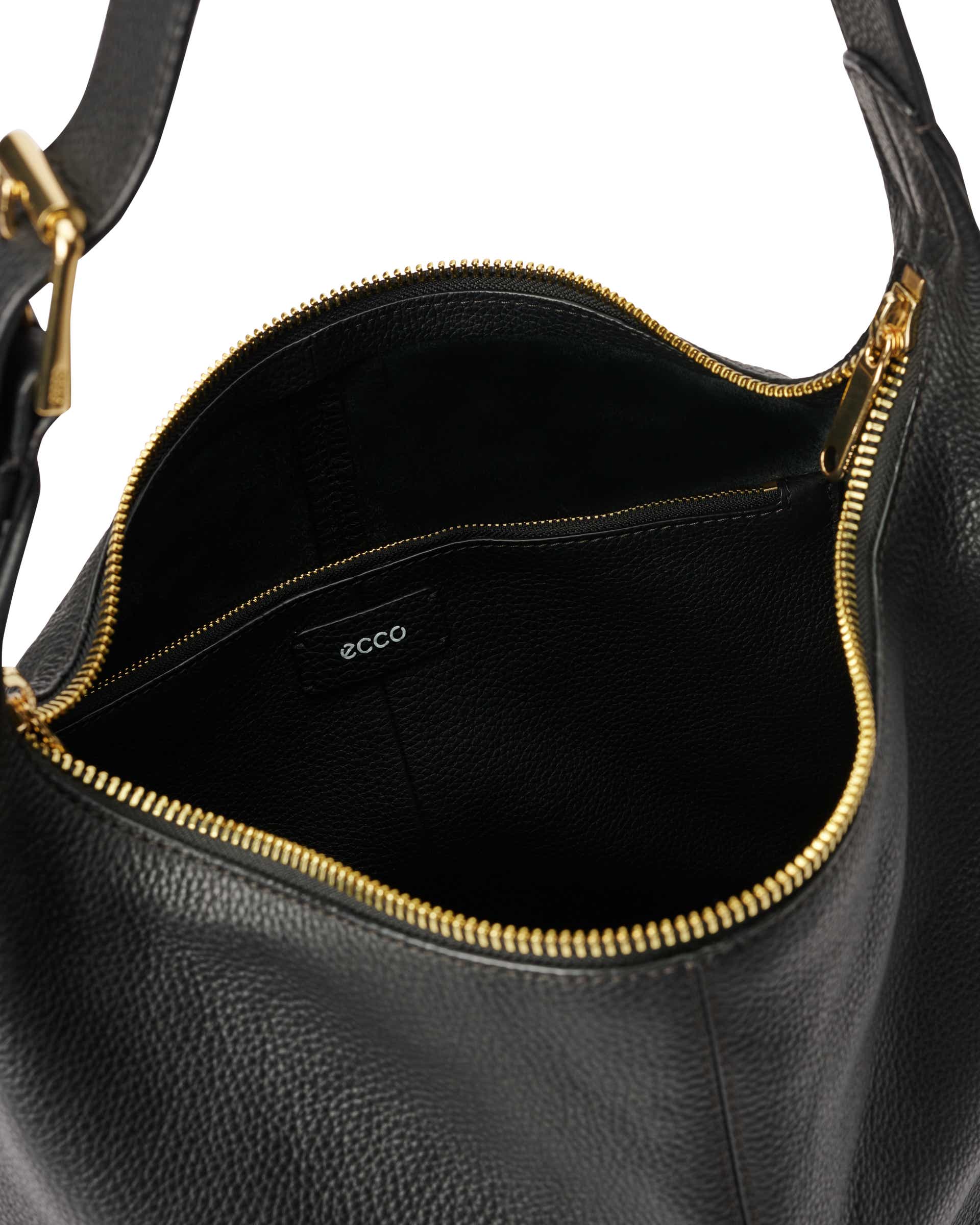 Bolso hobo de piel ECCO® Hobo - Negro - Inside