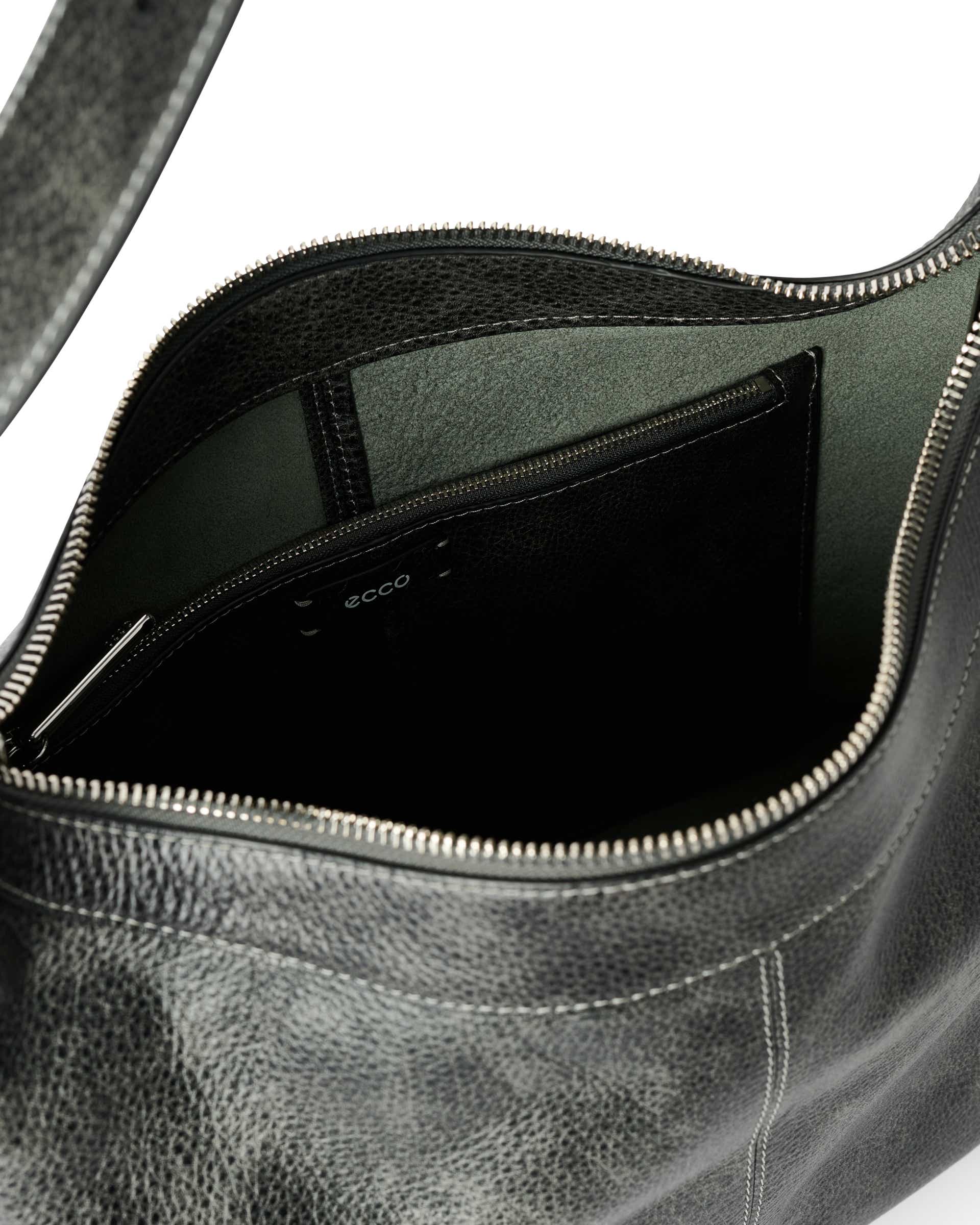 Sac en cuir ECCO® Hobo Medium porté épaule et bandoulière - Multicolore - Inside