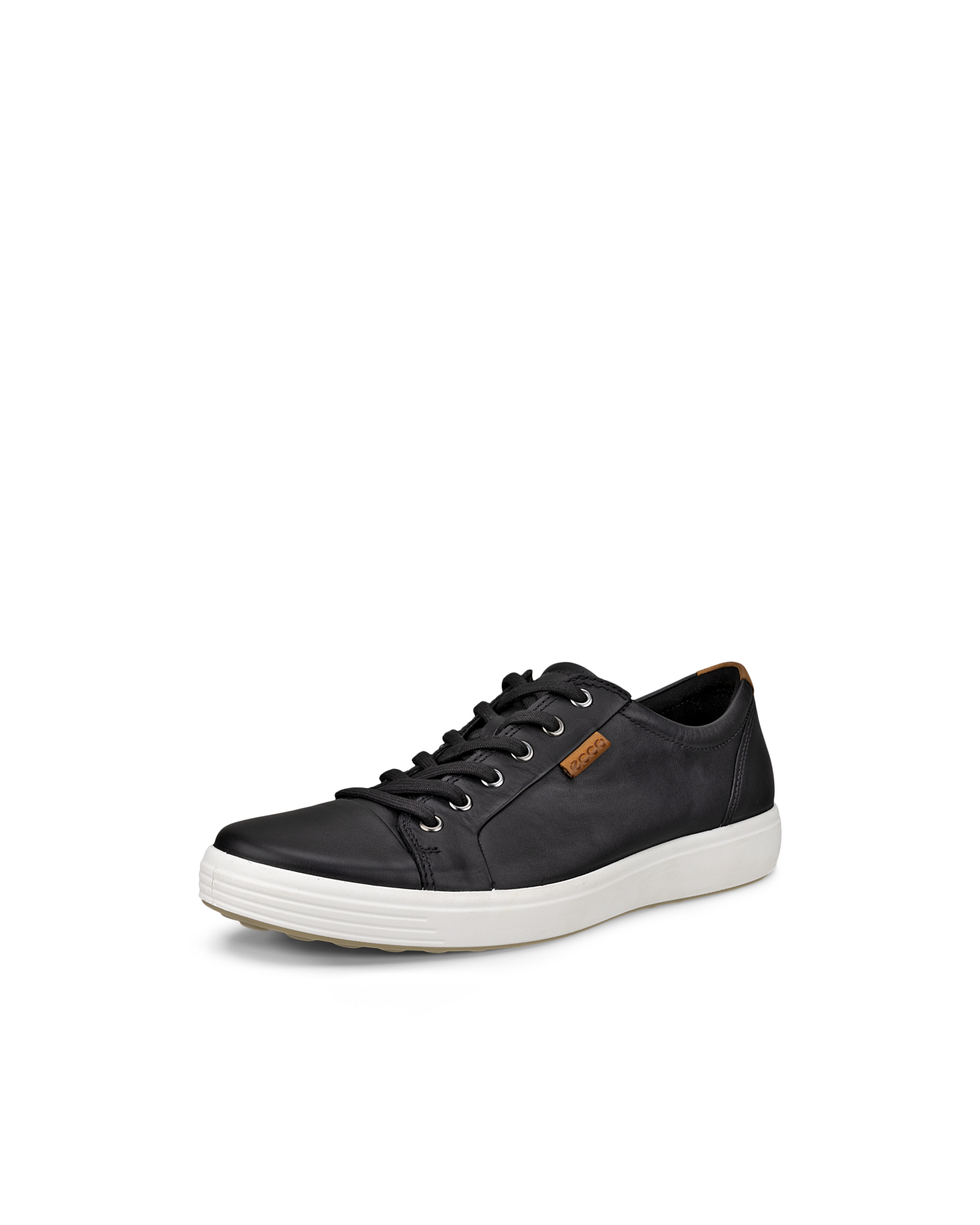 ECCO® Soft 7 Herren Ledersneaker - Schwarz - Main