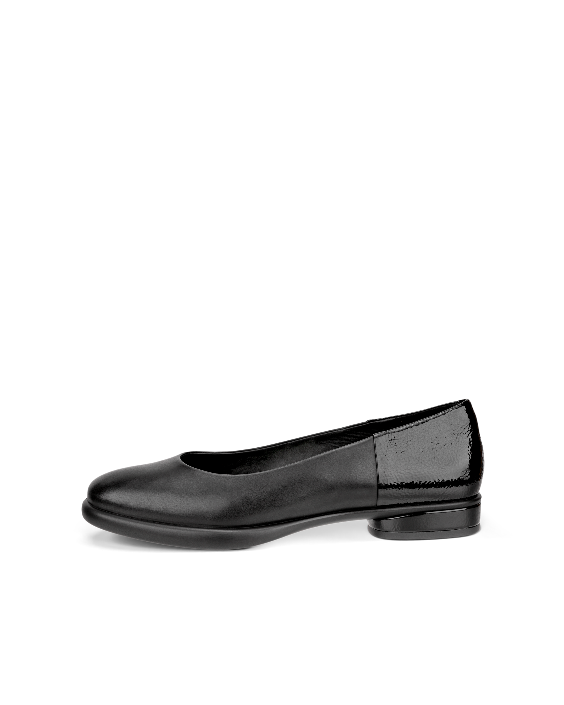 Women's ECCOยฎ Sculpted LX Leather Ballerina - Black - Outside