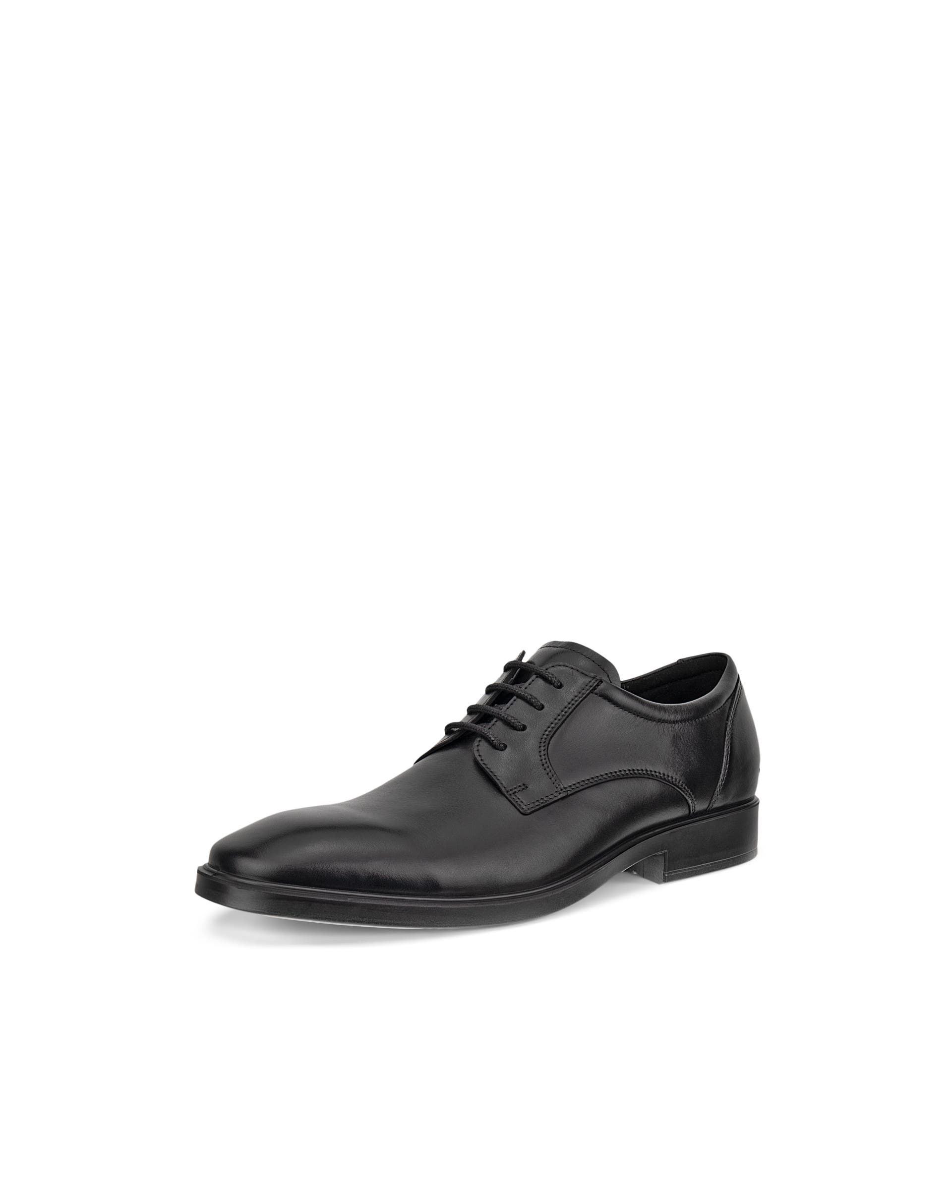 ECCO® Metropole Milan Heren leren derby schoen - Zwart - Main