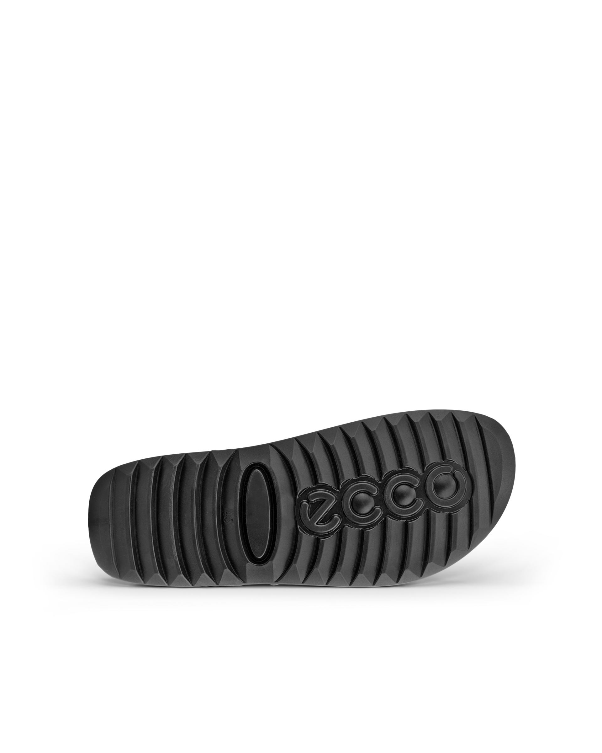 ECCO COZMO MENS LEATHER SANDALS メンズ レザー2ストラップサンダル - ブラック - Sole