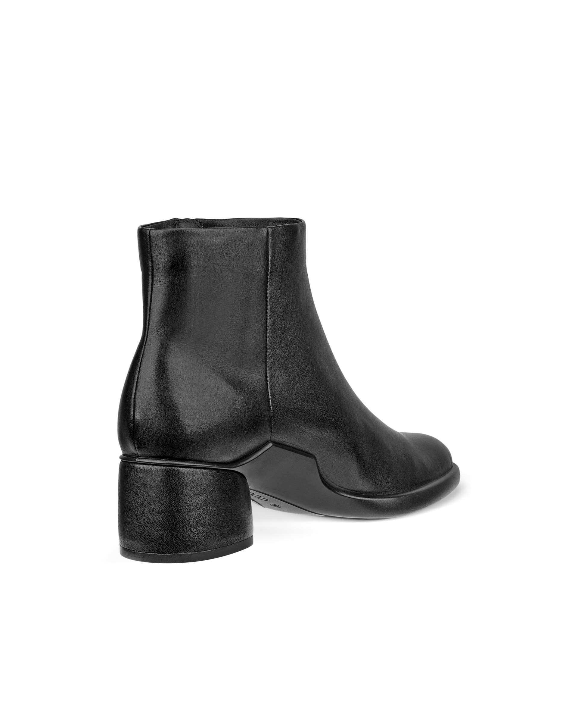 ECCO® Sculpted LX 35 mellemhøj støvle i læder til damer - Sort - Back