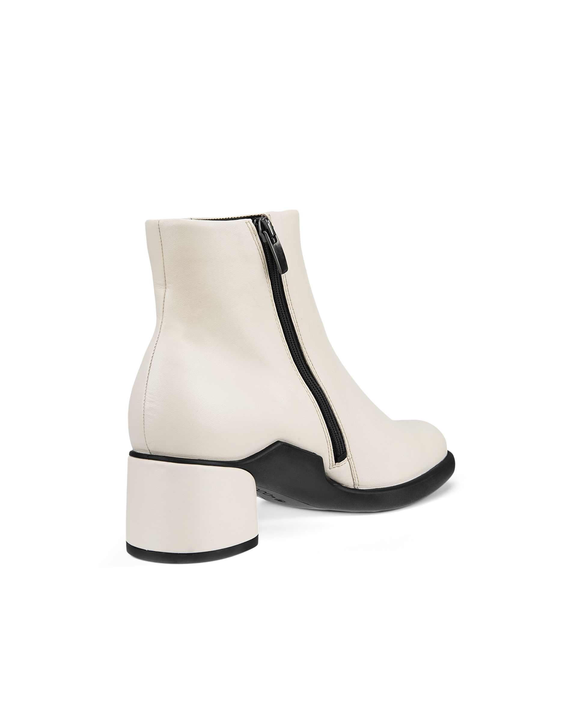 Women's ECCO® Sculpted Lx 35 Leather Mid-Cut Boot - Beige - Back