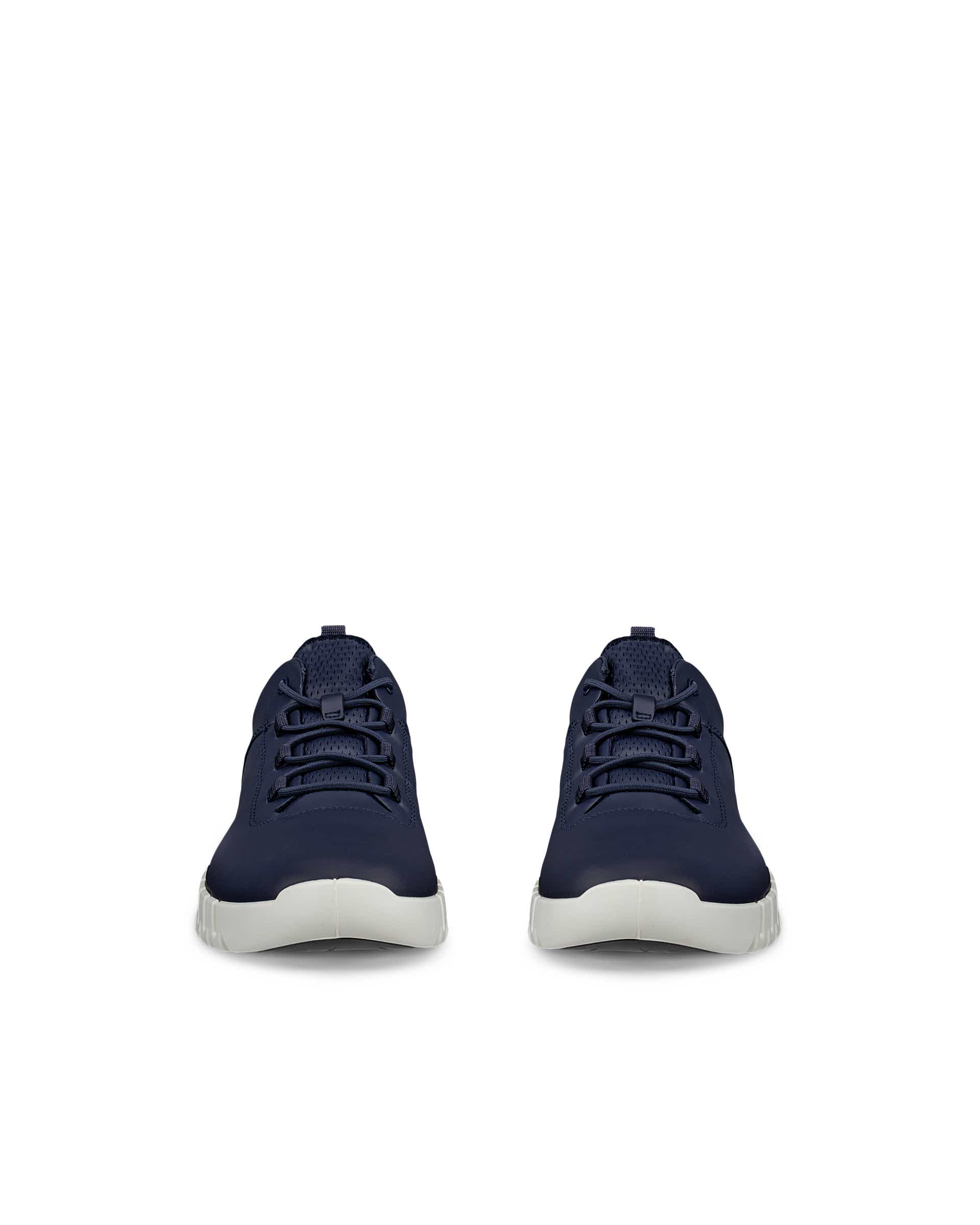 ECCO® Gruuv baskets en cuir pour homme - Bleu - Front pair