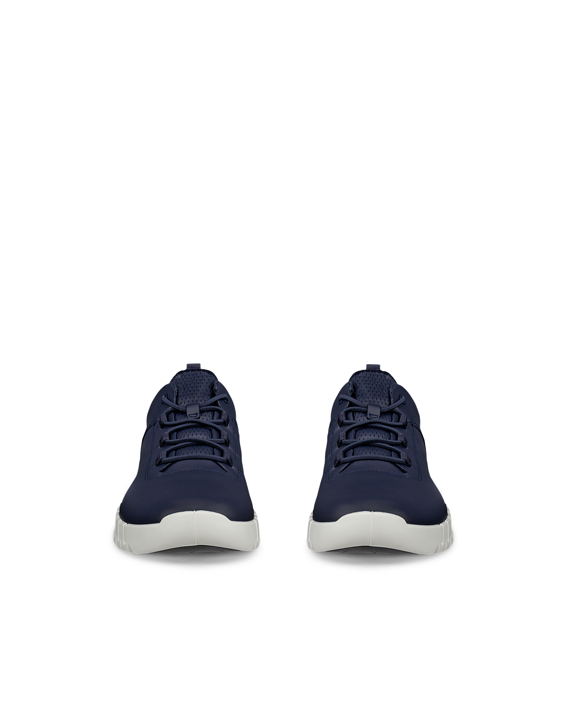 ECCO® Gruuv baskets en cuir pour homme - Bleu - Front pair