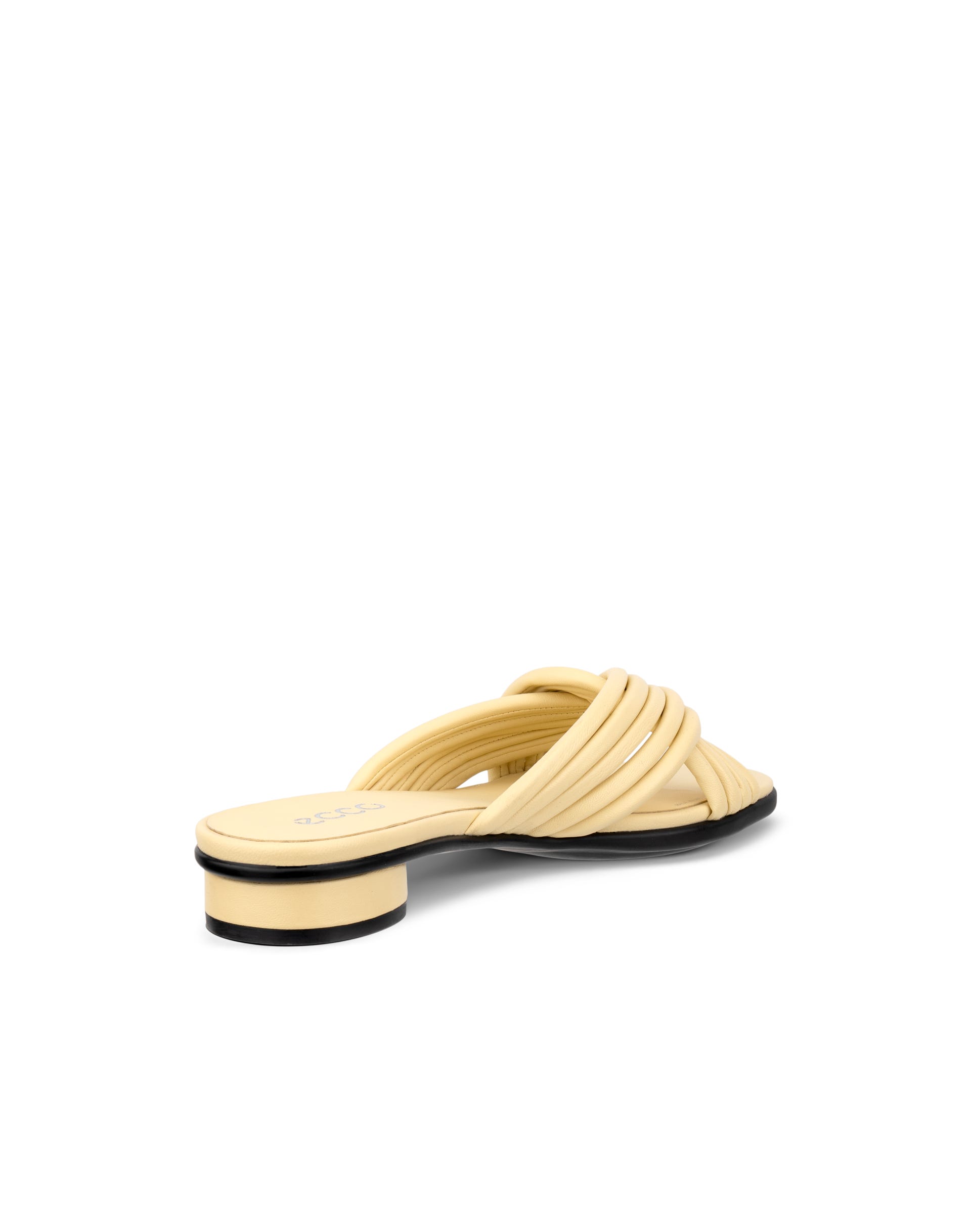 Women's ECCO® Sculpted Alba 25 Leather Slide - Yellow - Back