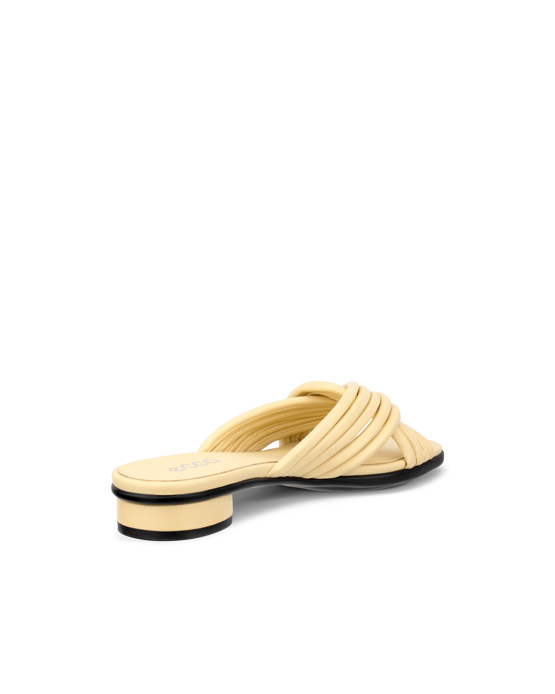Women's ECCO® Sculpted Alba 25 Leather Slide - Yellow - Back