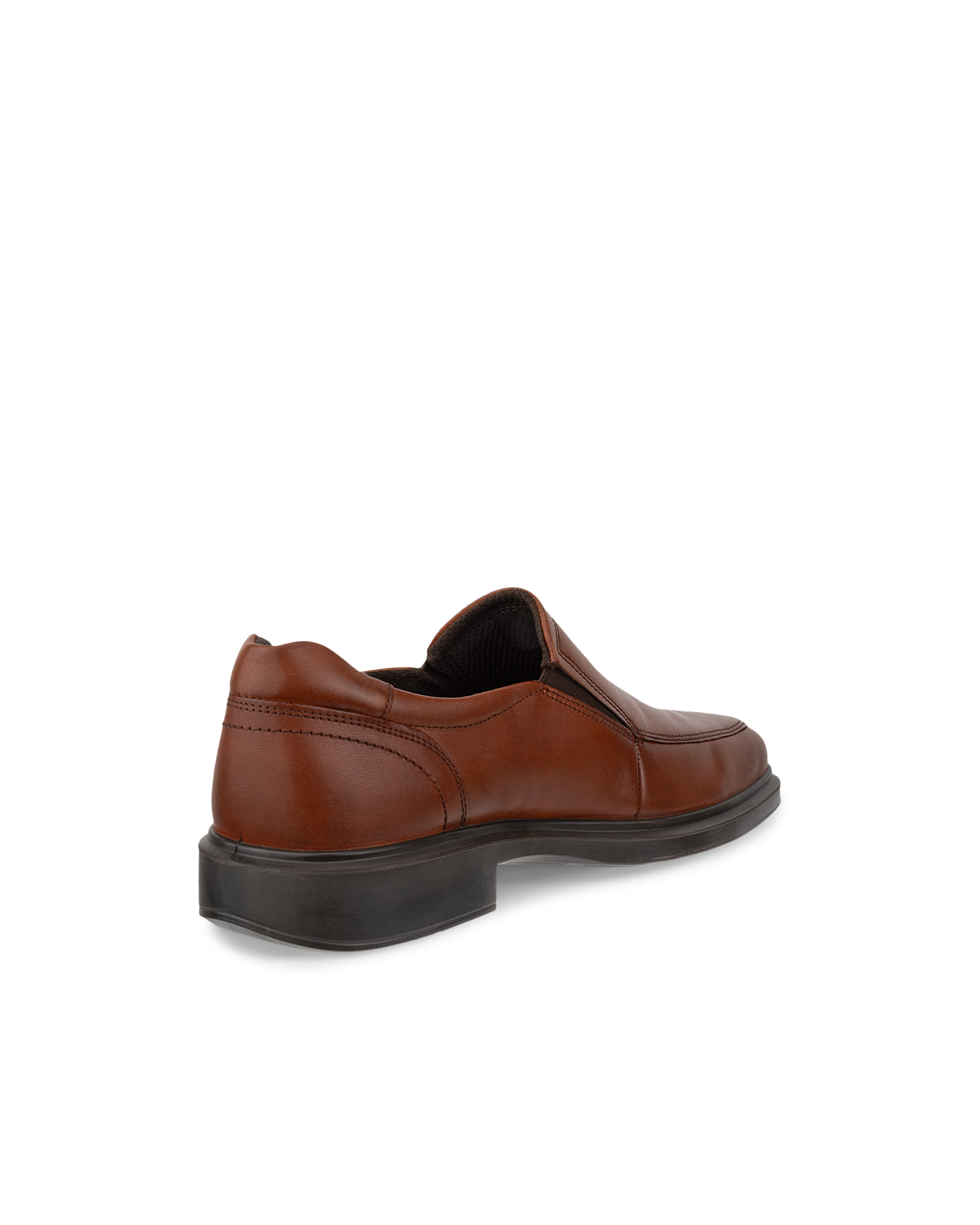 Men's ECCO® Helsinki 2 Leather Slip-On Dress Shoe - Brown - Back