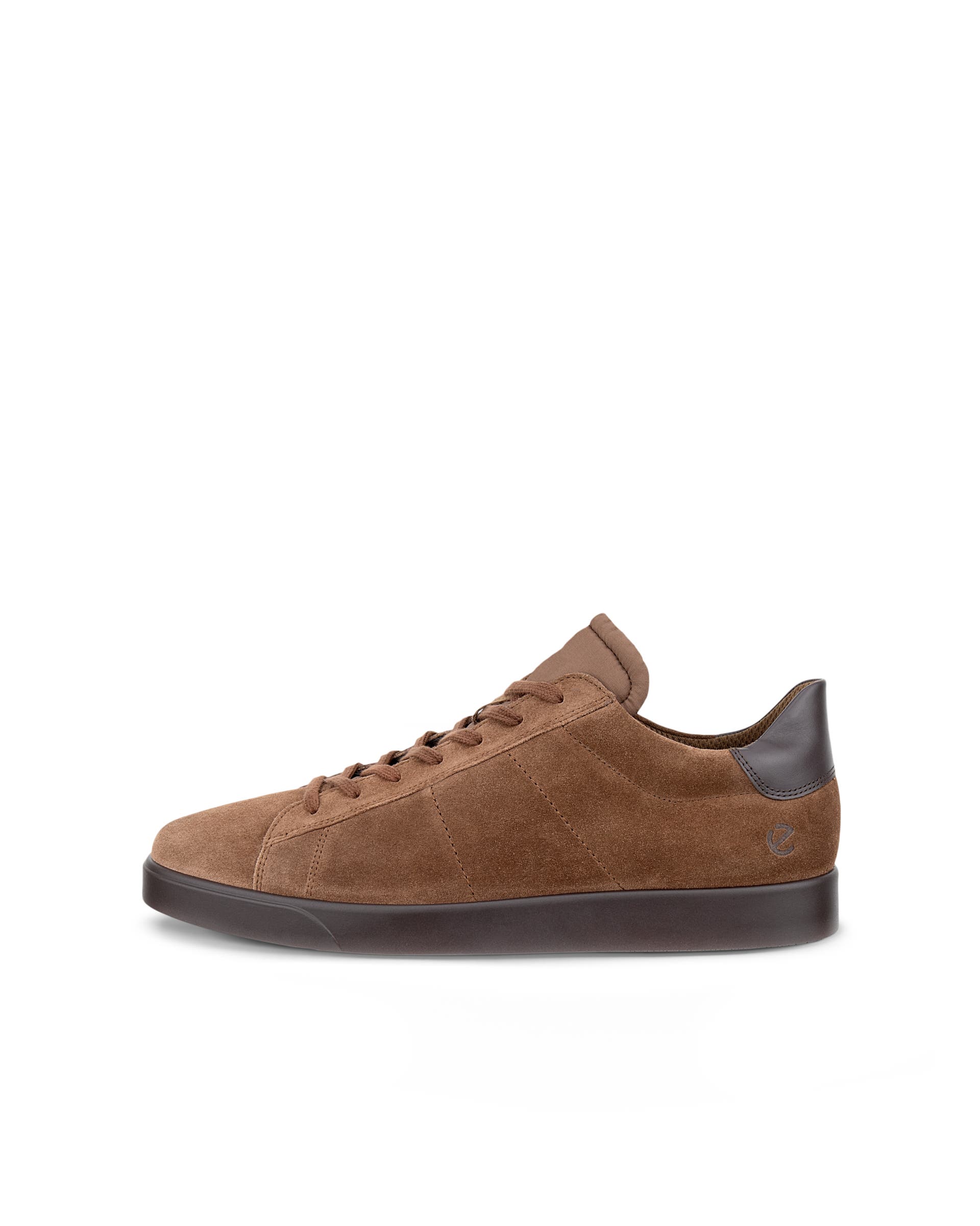 Men's ECCO® Street Lite Leather Trainer - Brown - Outside