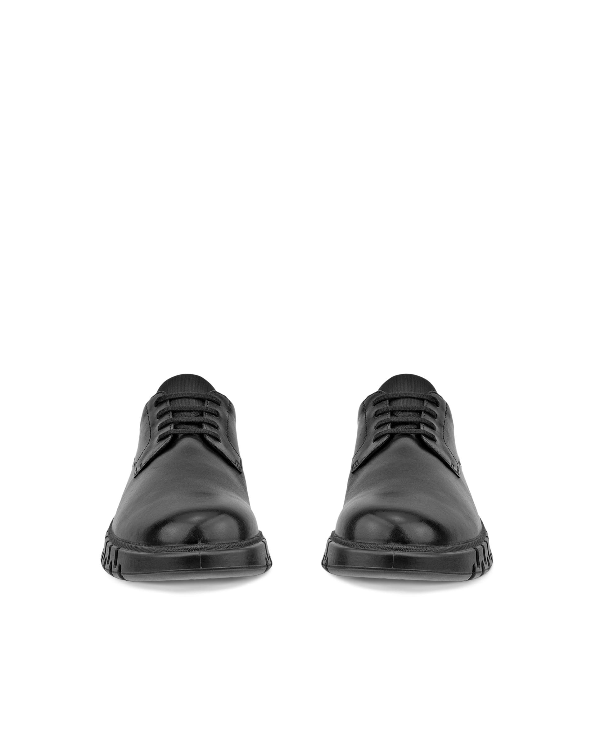 Men's ECCO® Gruuv Studio Leather Slip-On - Black - Front pair