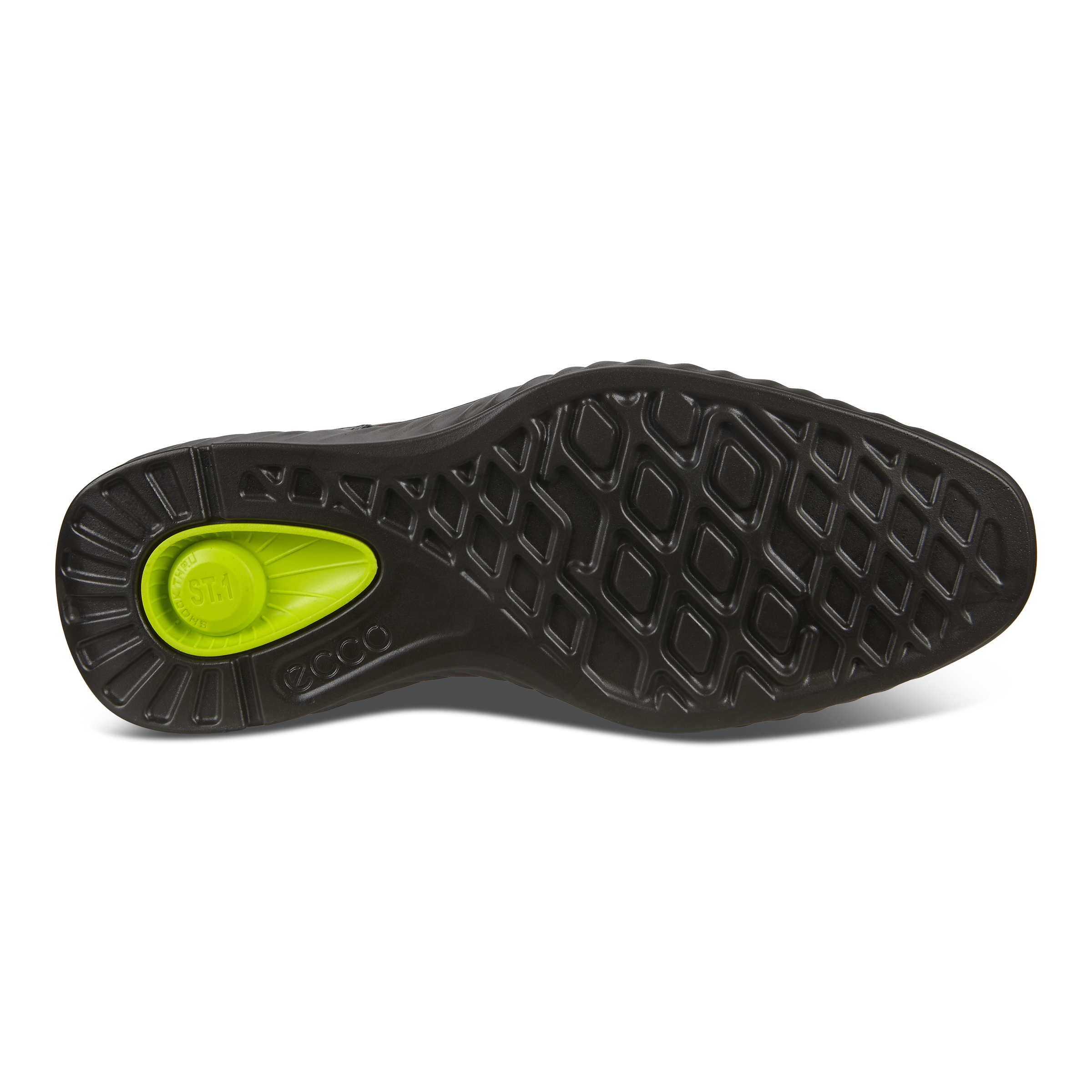 ECCO ST.1 Hybrid Lite メンズ レザーウィングチップダービーシューズ