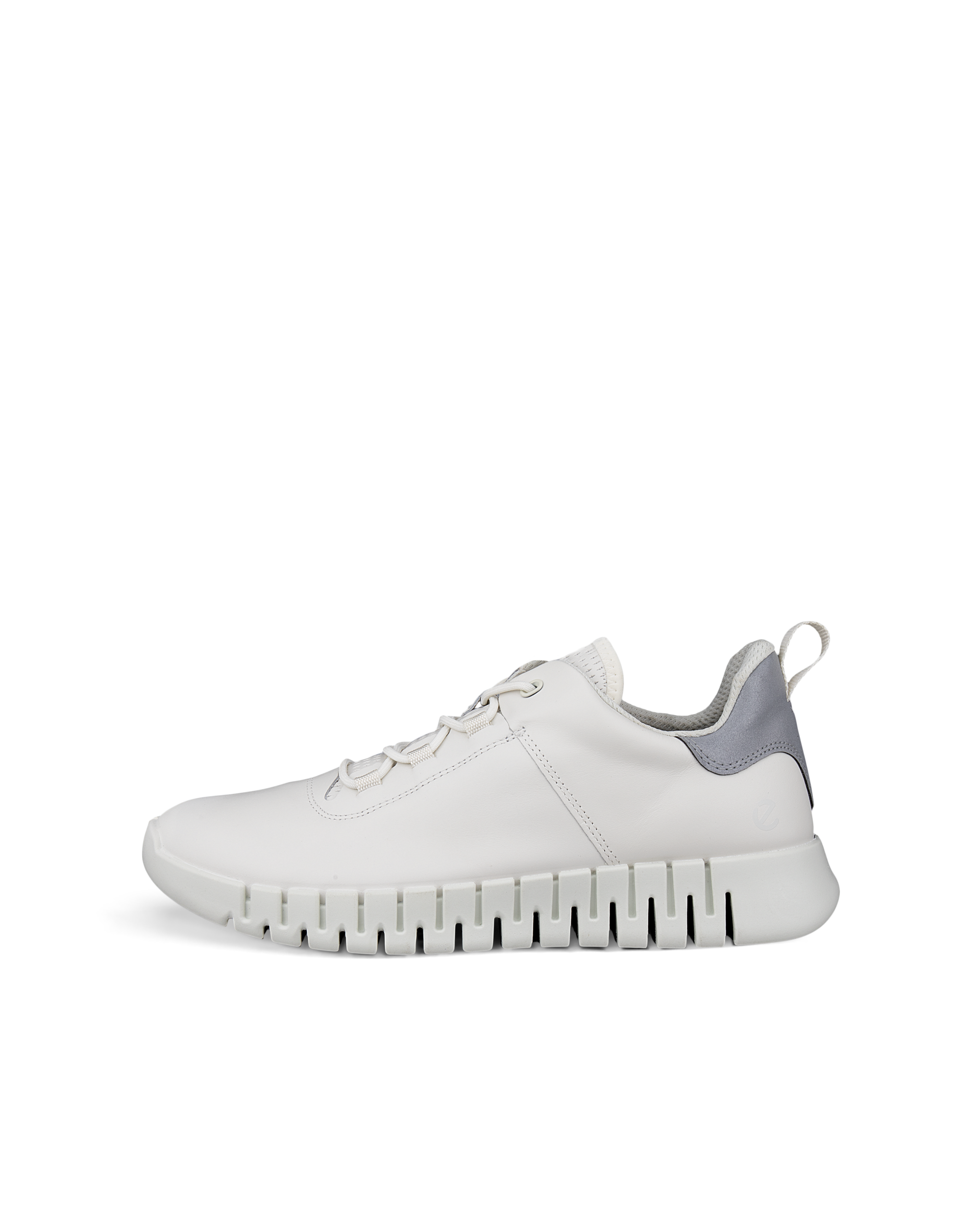 ECCO® Gruuv baskets en cuir pour homme - Blanc - Outside