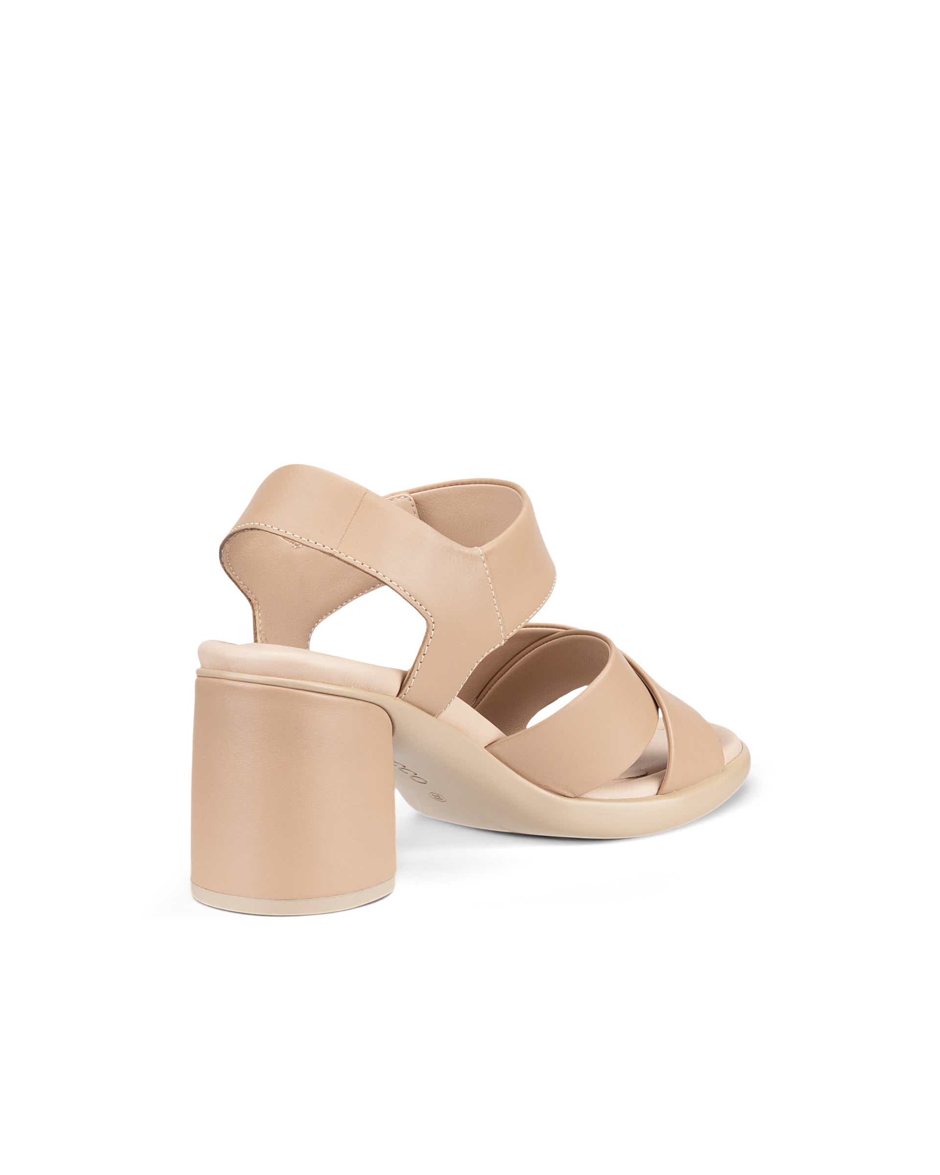 ECCO Sculpted LX 55 ウィメンズ レザーヒールサンダル - ブラウン - Back