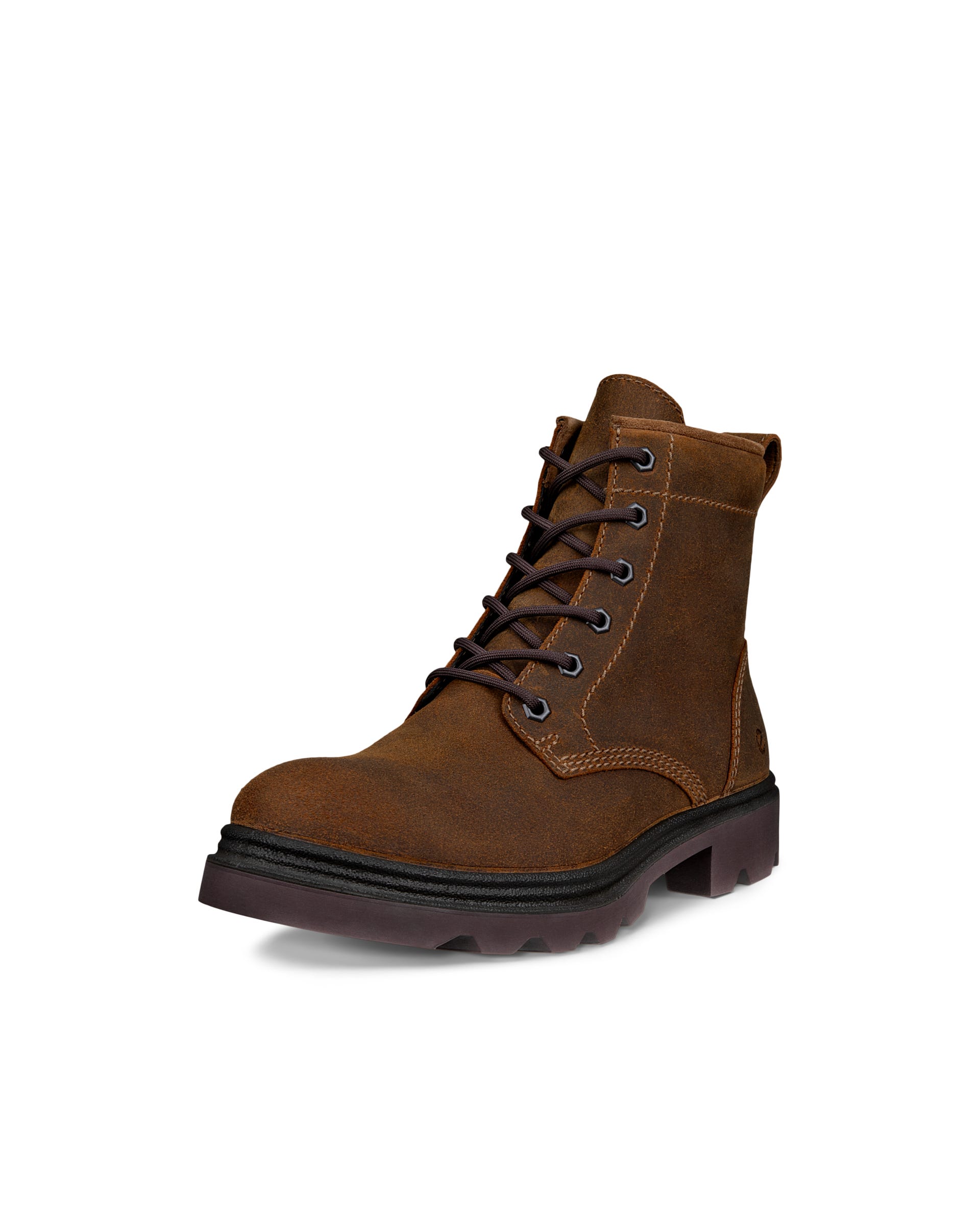 ECCO® Grainer Snörkänga i skinn dam - Brun - Main