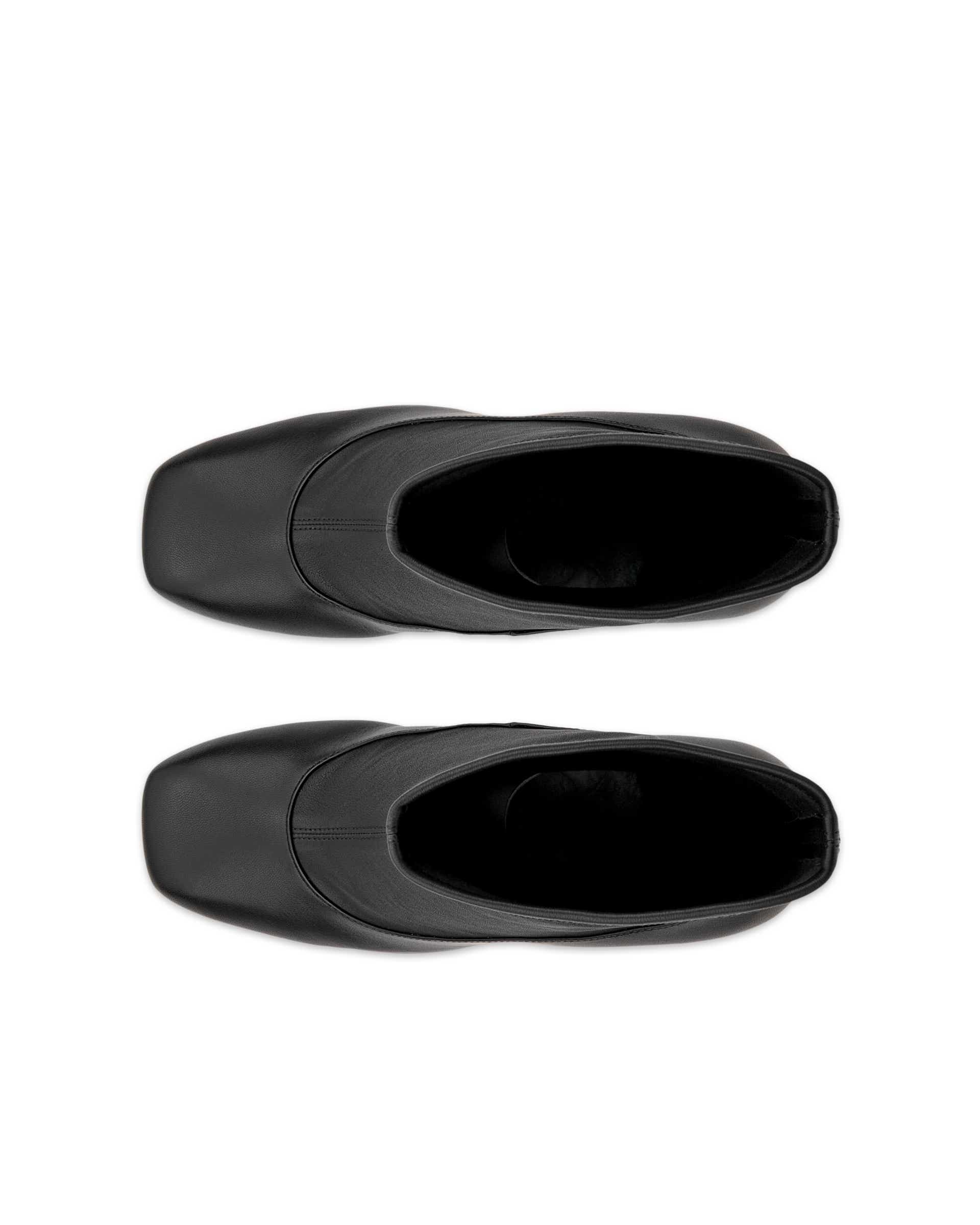 Women's ECCO® SCULPTED ALBA 65 Leather Mid-Cut Boot - Black - Top left pair