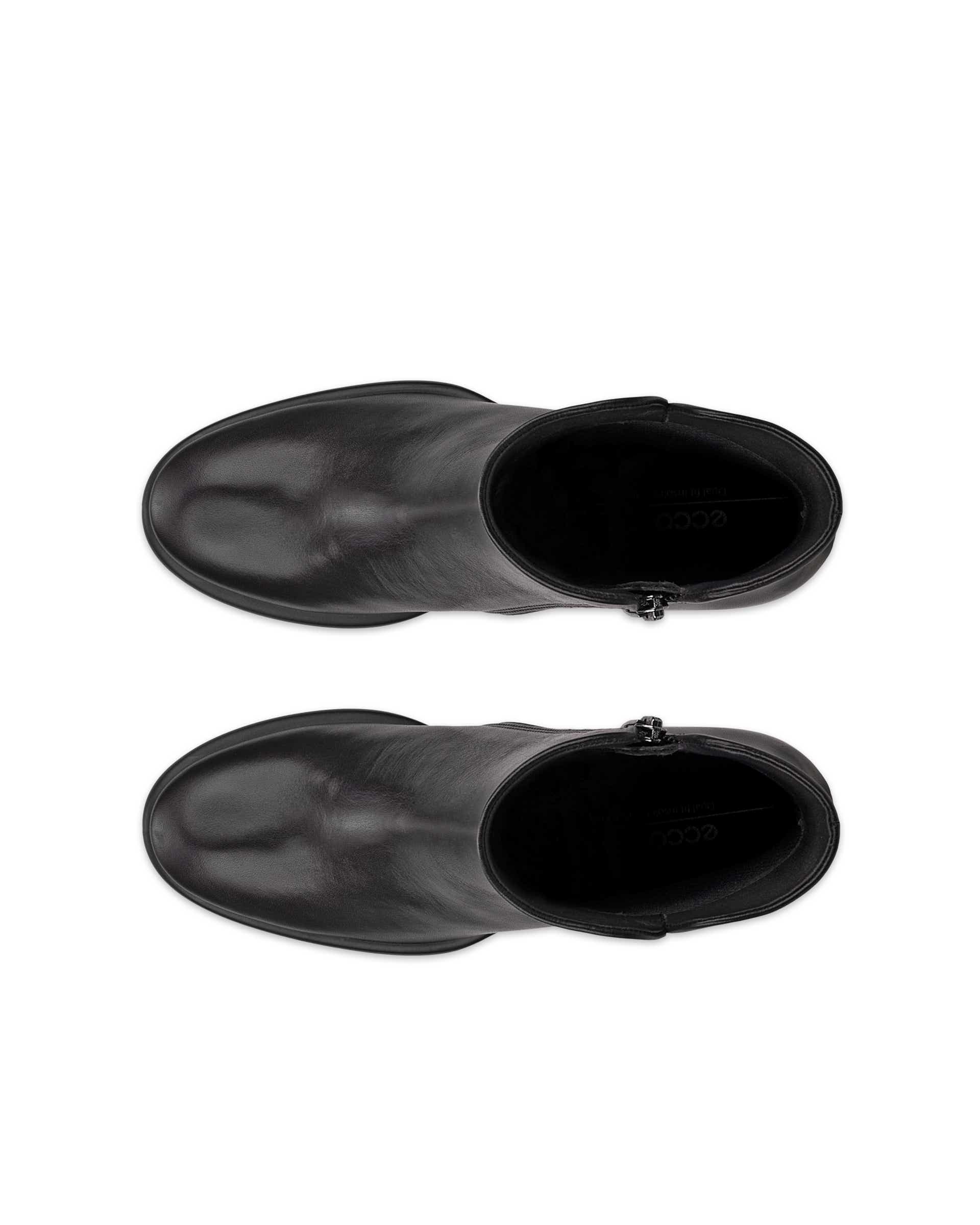 ECCO Sculpted LX 55 ウィメンズ レザーミッドカットブーツ - ブラック - Top left pair