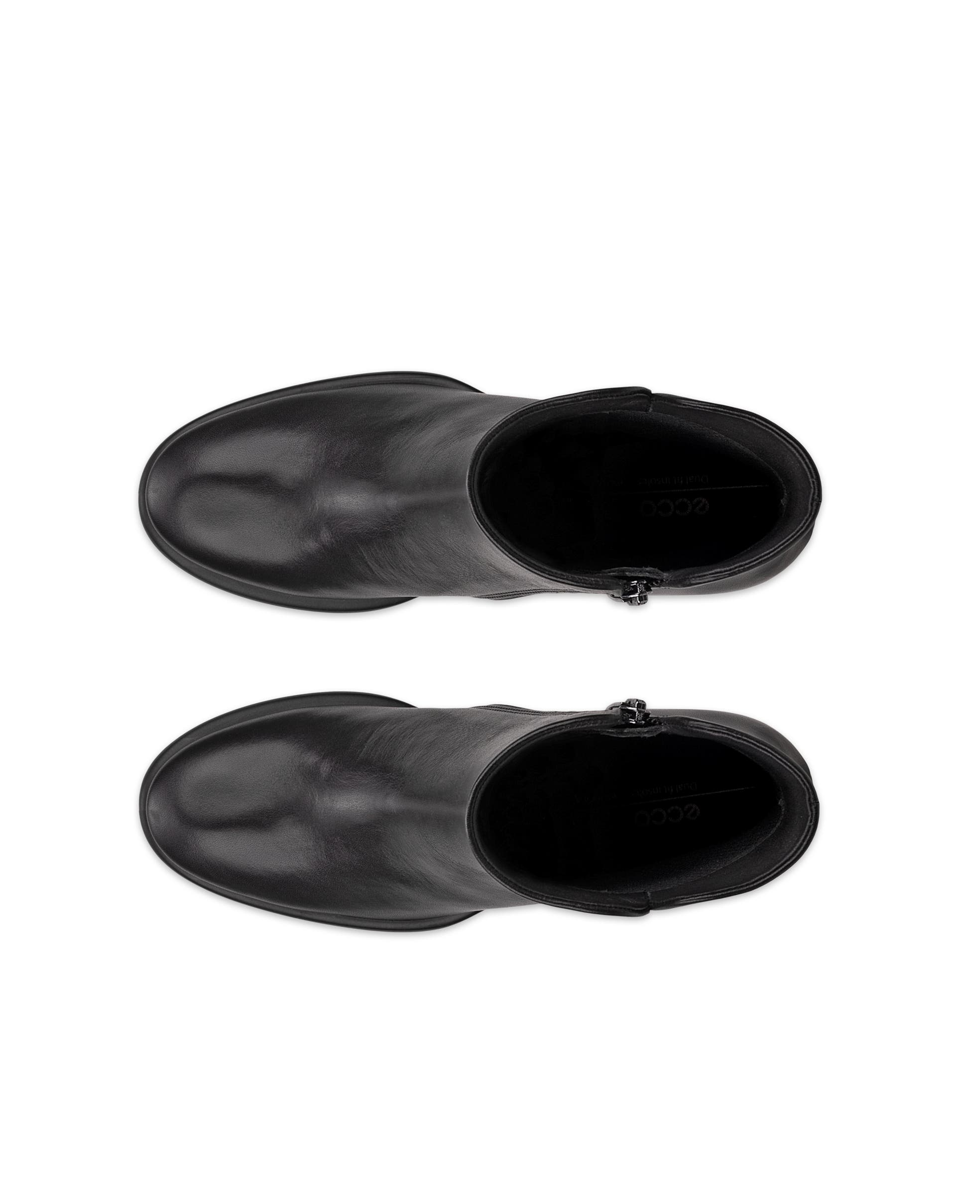 ECCO Sculpted LX 55 ウィメンズ レザーミッドカットブーツ - ブラック - Top left pair