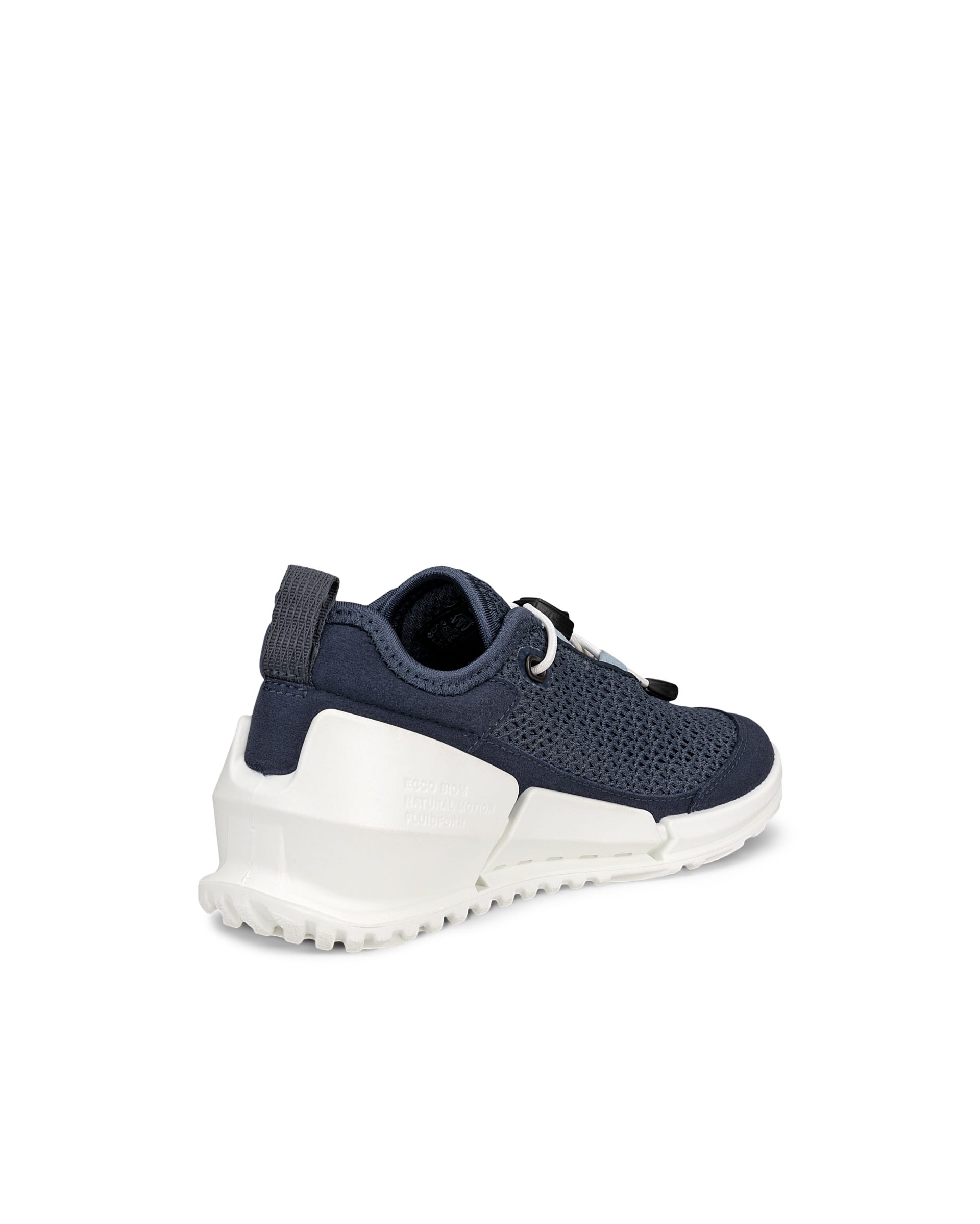 Kids' ECCO® Biom K1 Textile Trainer - Navy - Back