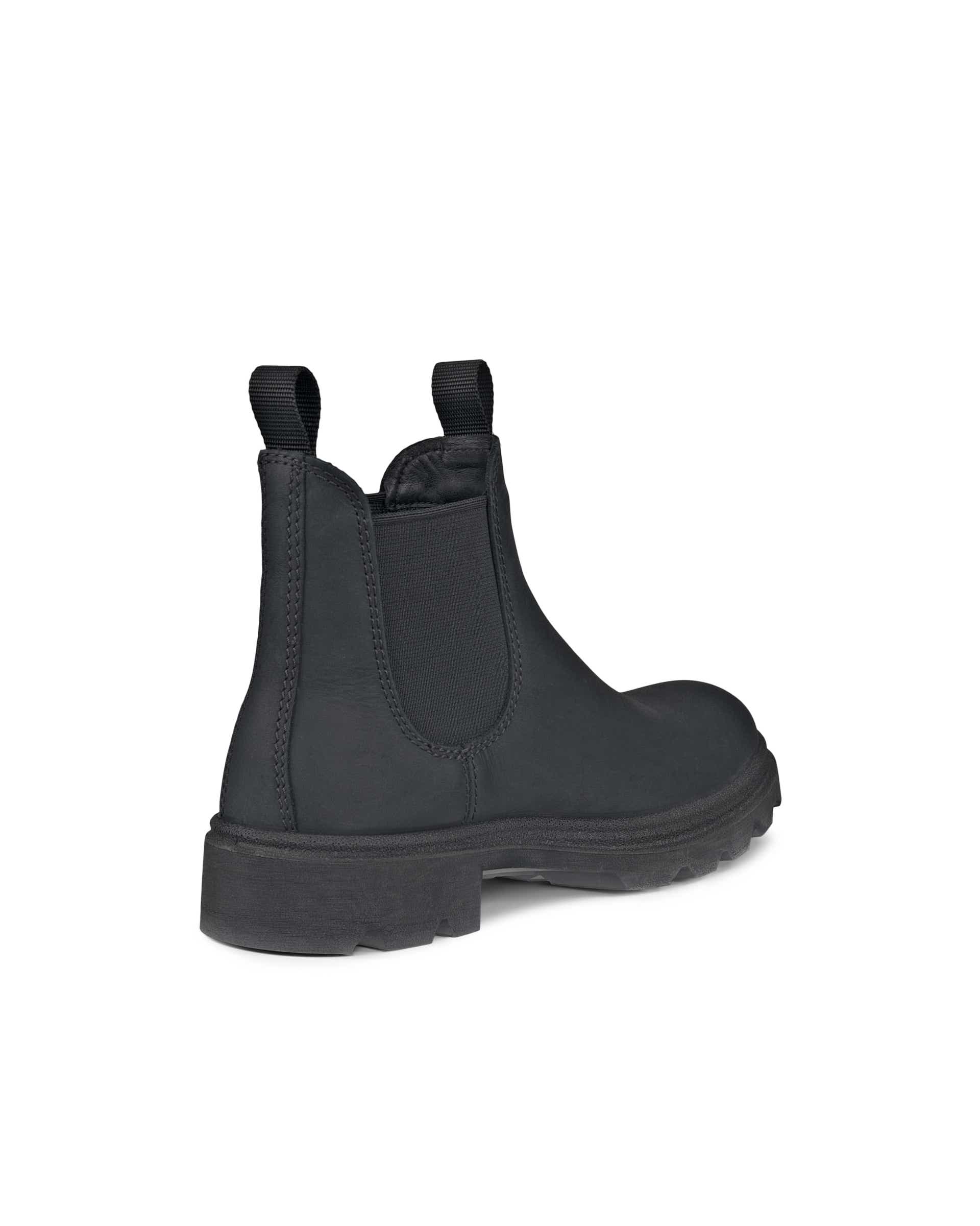 Women's ECCO® Grainer Nubuck Chelsea Boot - Black - Back