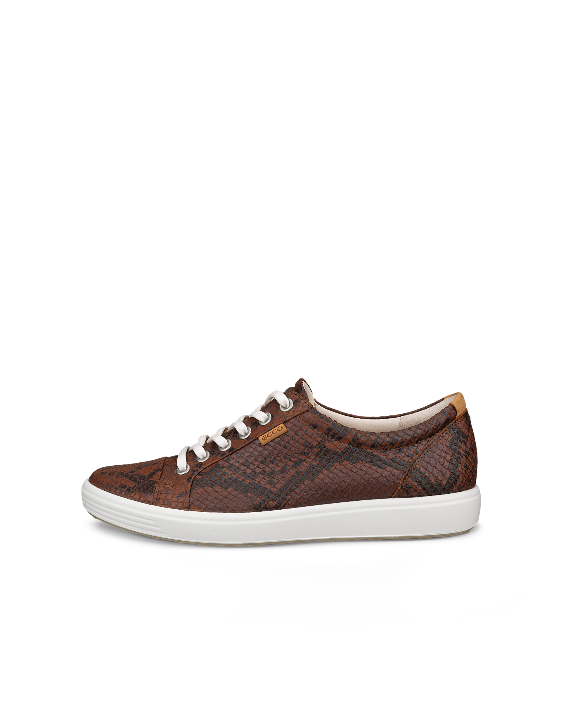 ECCO® Soft 7 baskets en cuir pour femme - Brun - Outside